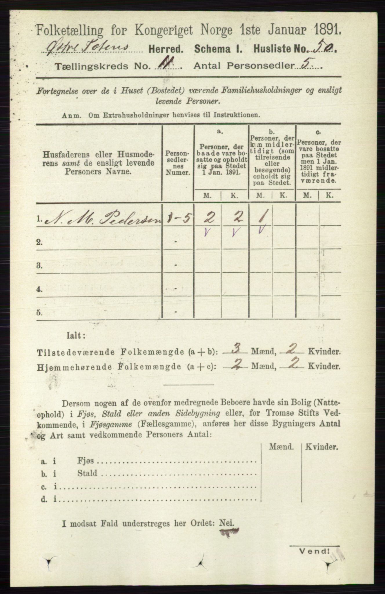 RA, 1891 census for 0528 Østre Toten, 1891, p. 6859