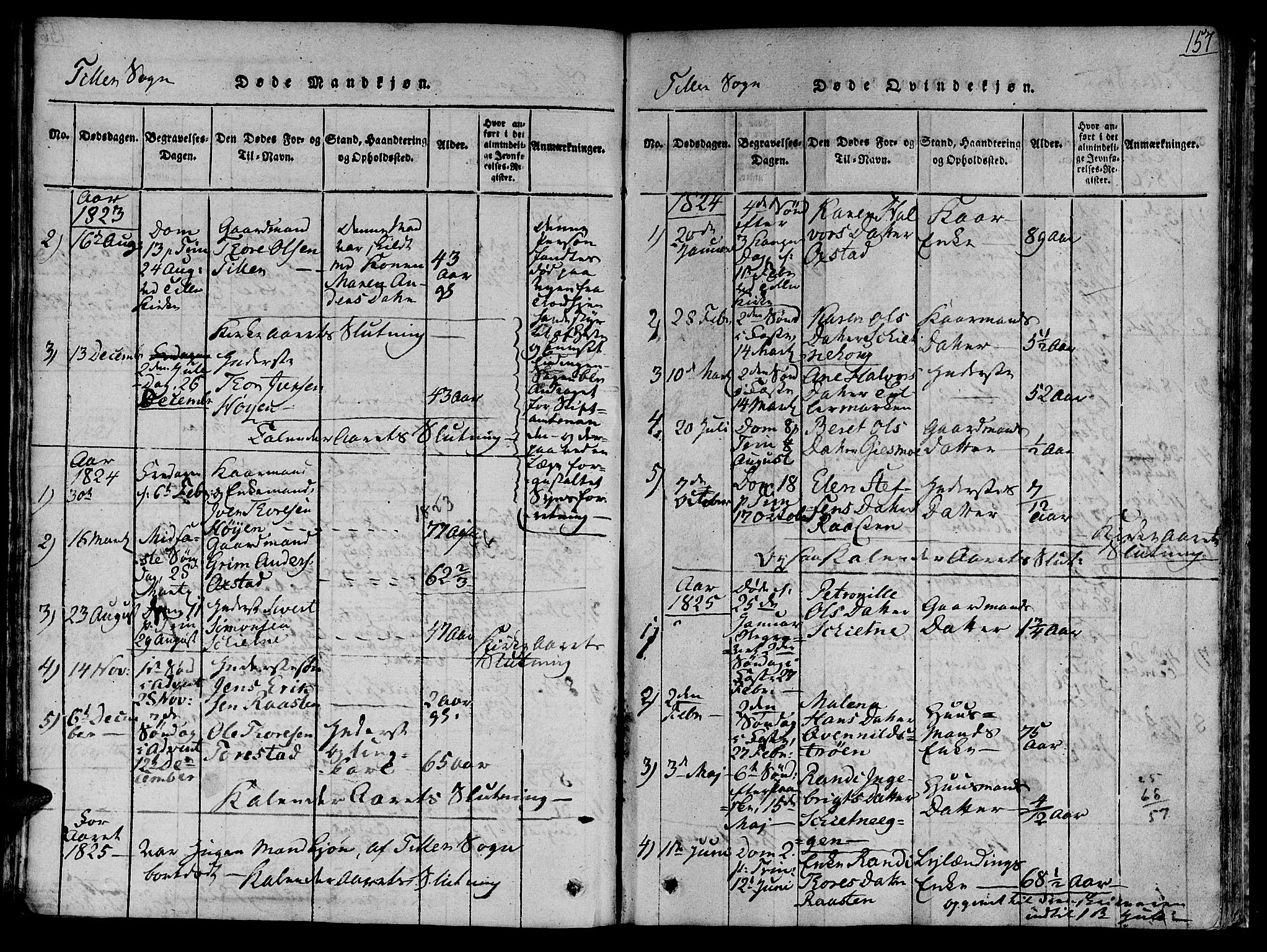 Ministerialprotokoller, klokkerbøker og fødselsregistre - Sør-Trøndelag, SAT/A-1456/618/L0440: Parish register (official) no. 618A04 /2, 1816-1843, p. 157