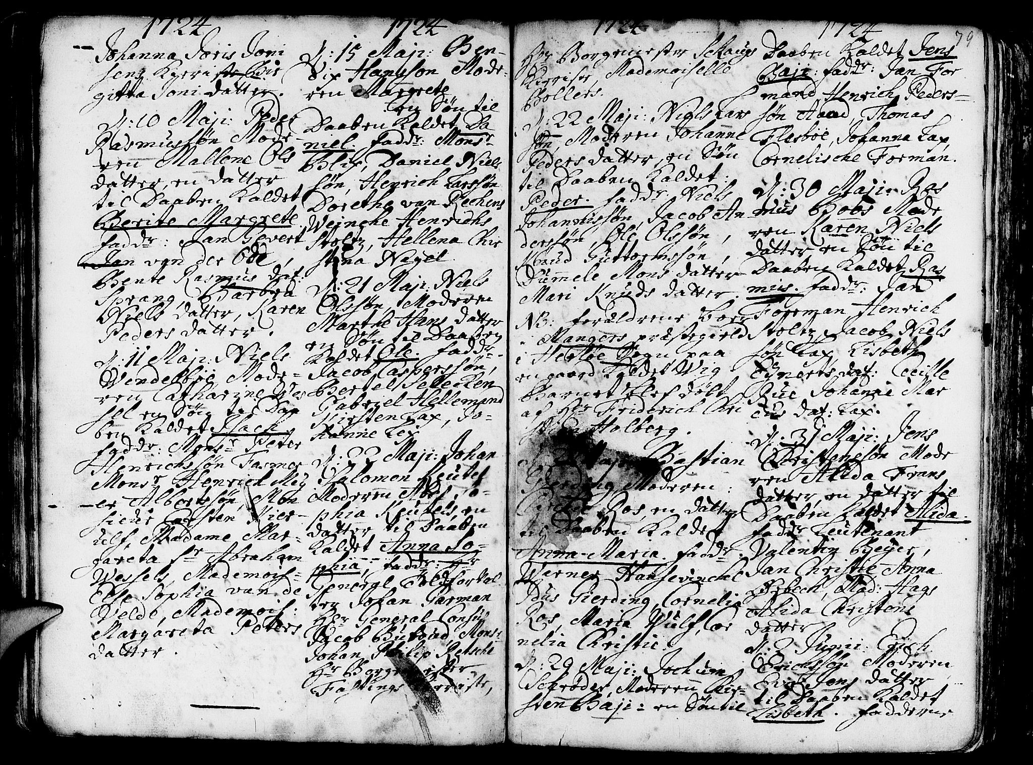 Nykirken Sokneprestembete, AV/SAB-A-77101/H/Haa/L0003: Parish register (official) no. A 3, 1717-1764, p. 79