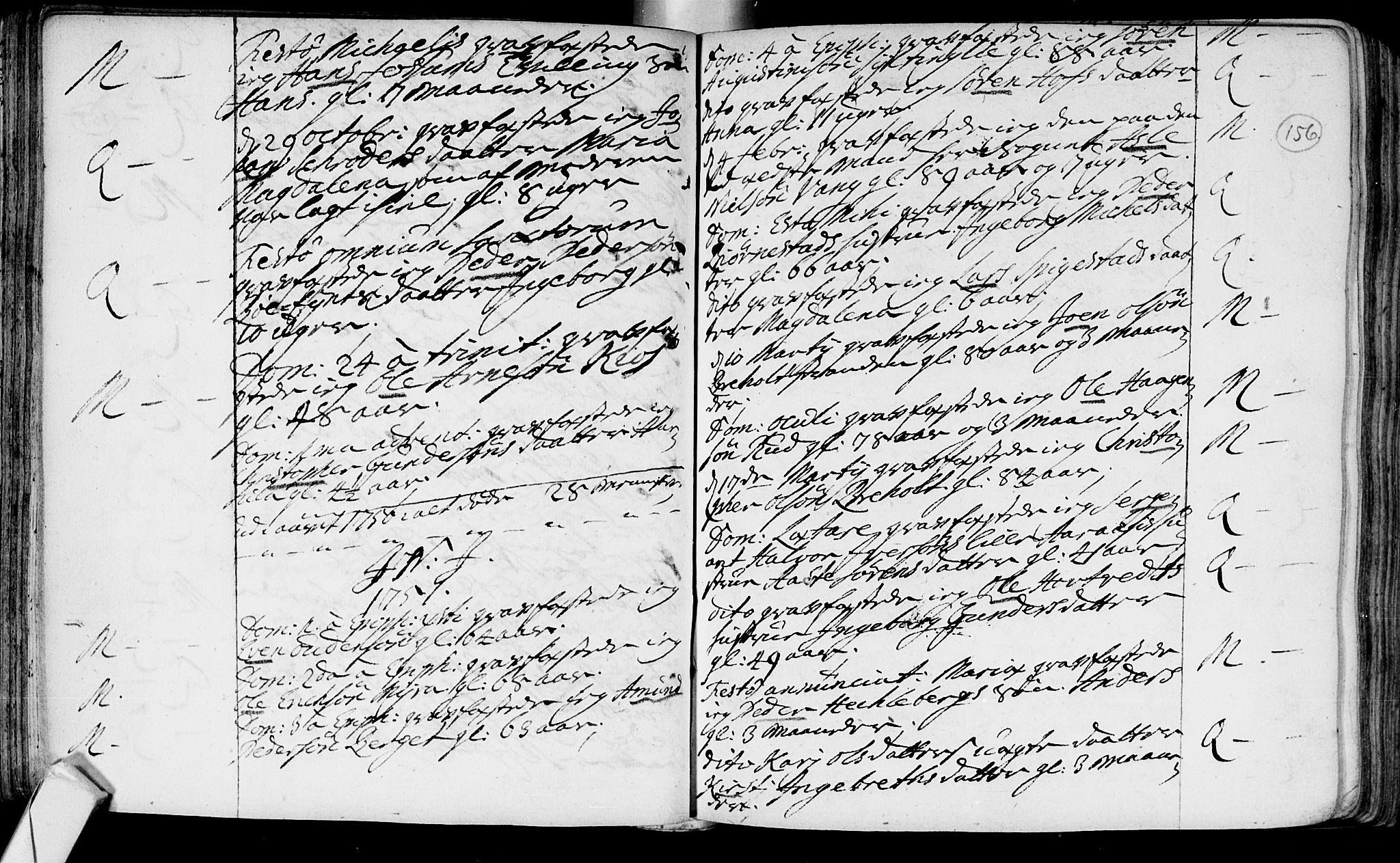 Røyken kirkebøker, AV/SAKO-A-241/F/Fa/L0002: Parish register (official) no. 2, 1731-1782, p. 156