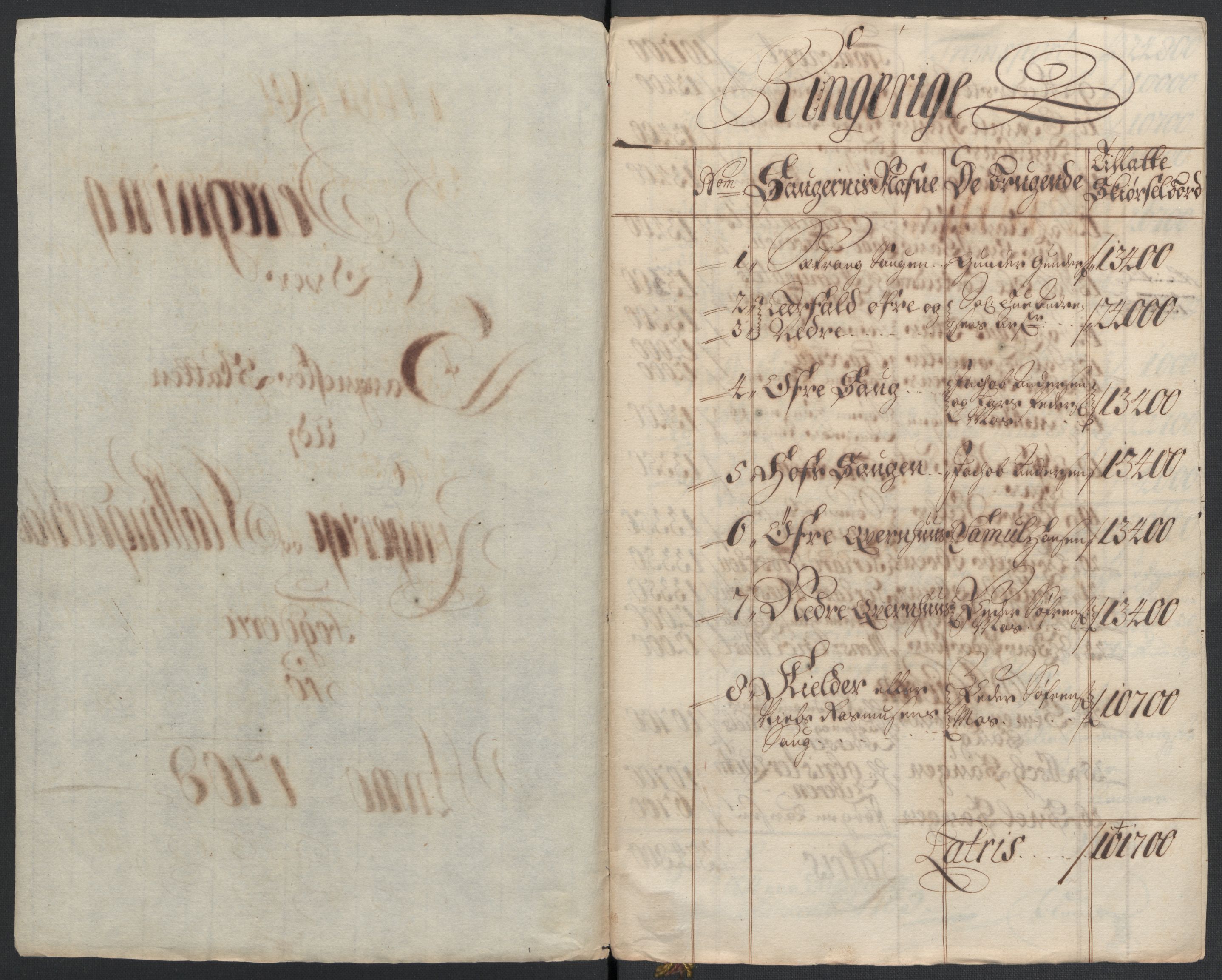 Rentekammeret inntil 1814, Reviderte regnskaper, Fogderegnskap, AV/RA-EA-4092/R22/L1467: Fogderegnskap Ringerike, Hallingdal og Buskerud, 1708, p. 176