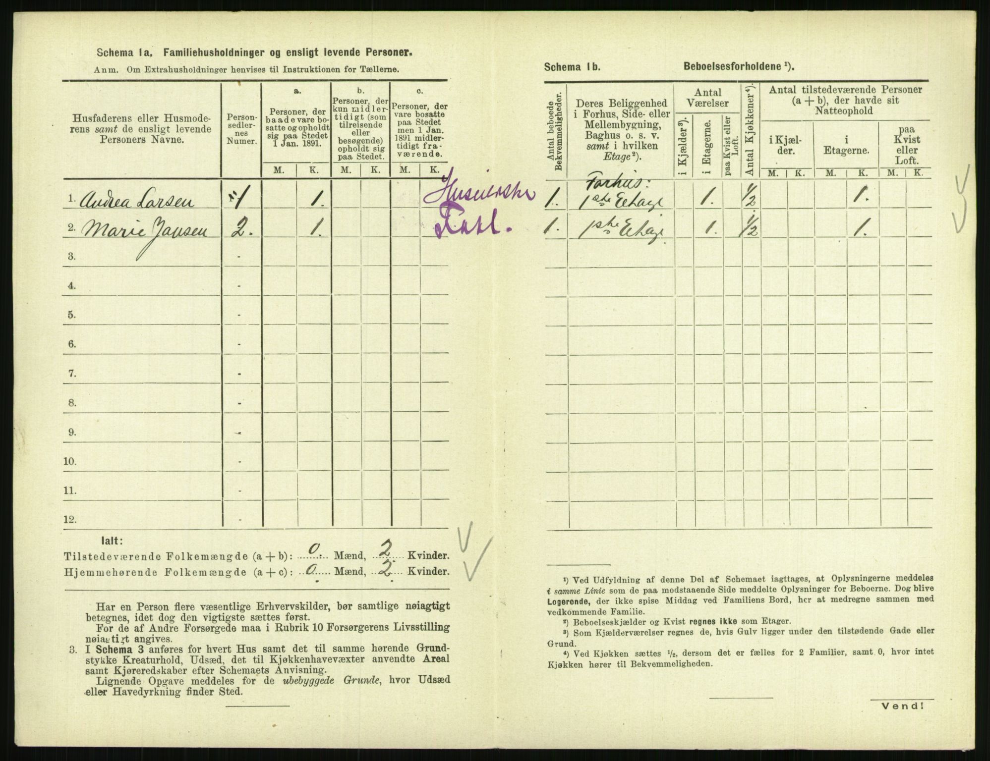 RA, 1891 census for 0801 Kragerø, 1891, p. 667