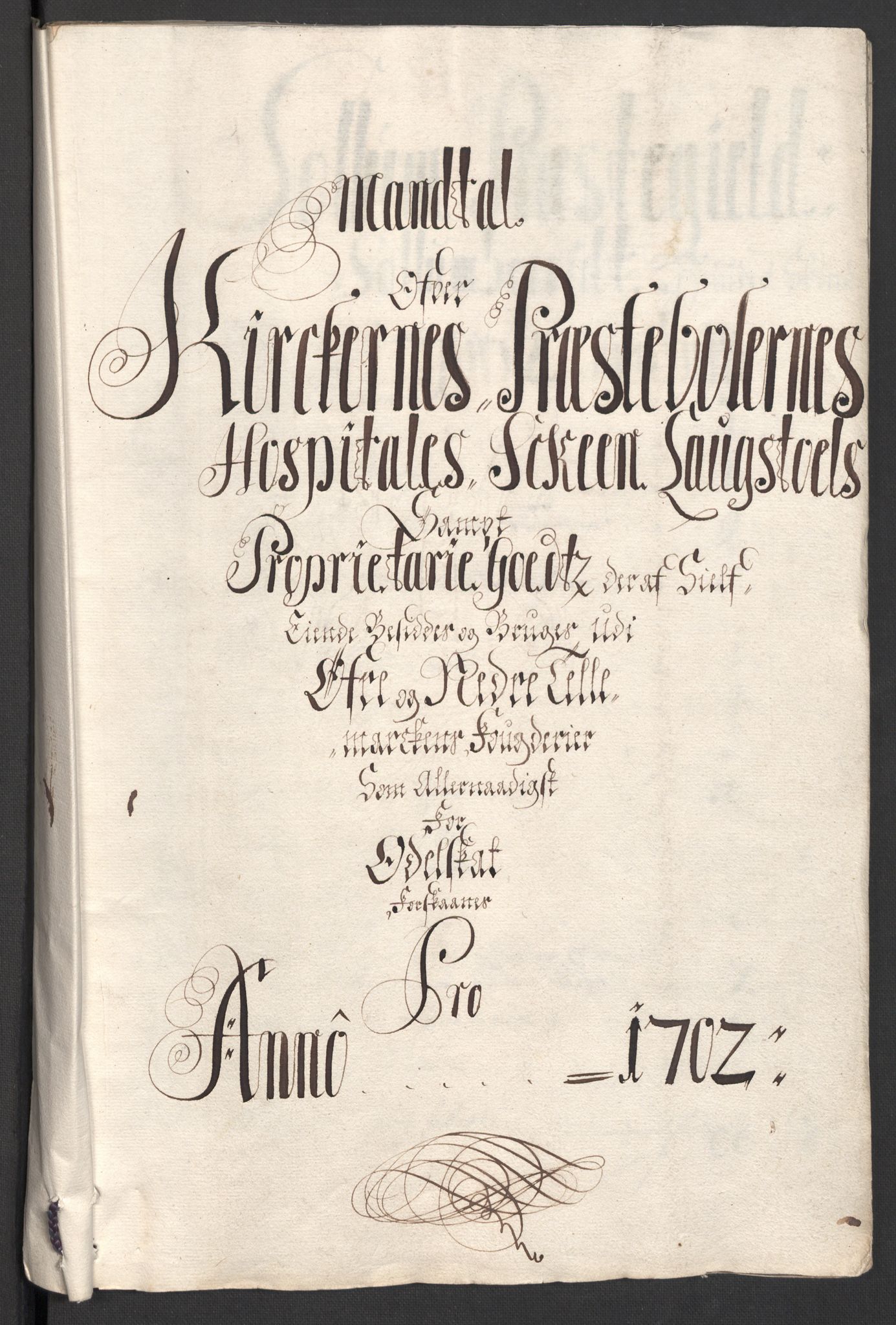 Rentekammeret inntil 1814, Reviderte regnskaper, Fogderegnskap, RA/EA-4092/R36/L2107: Fogderegnskap Øvre og Nedre Telemark og Bamble, 1702, p. 284