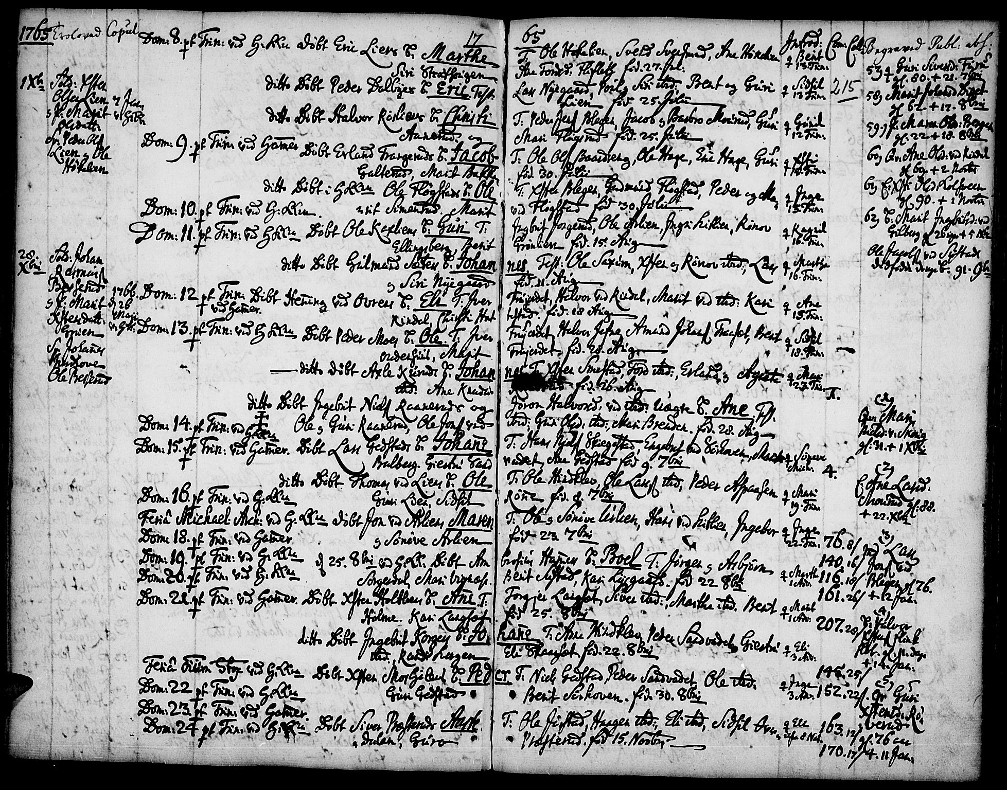 Fåberg prestekontor, AV/SAH-PREST-086/H/Ha/Haa/L0001: Parish register (official) no. 1, 1727-1775, p. 215