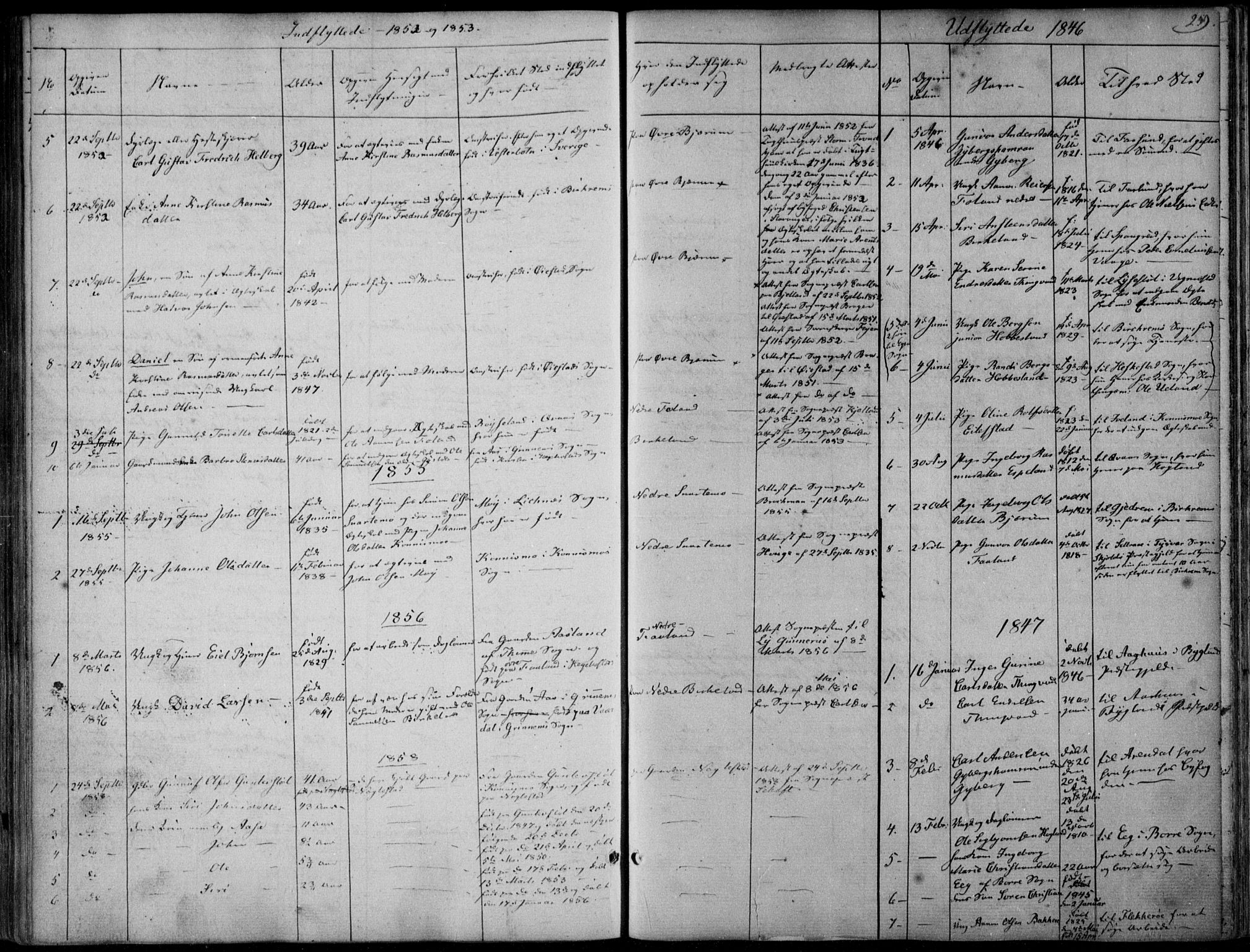 Hægebostad sokneprestkontor, AV/SAK-1111-0024/F/Fa/Faa/L0004: Parish register (official) no. A 4, 1834-1864, p. 259