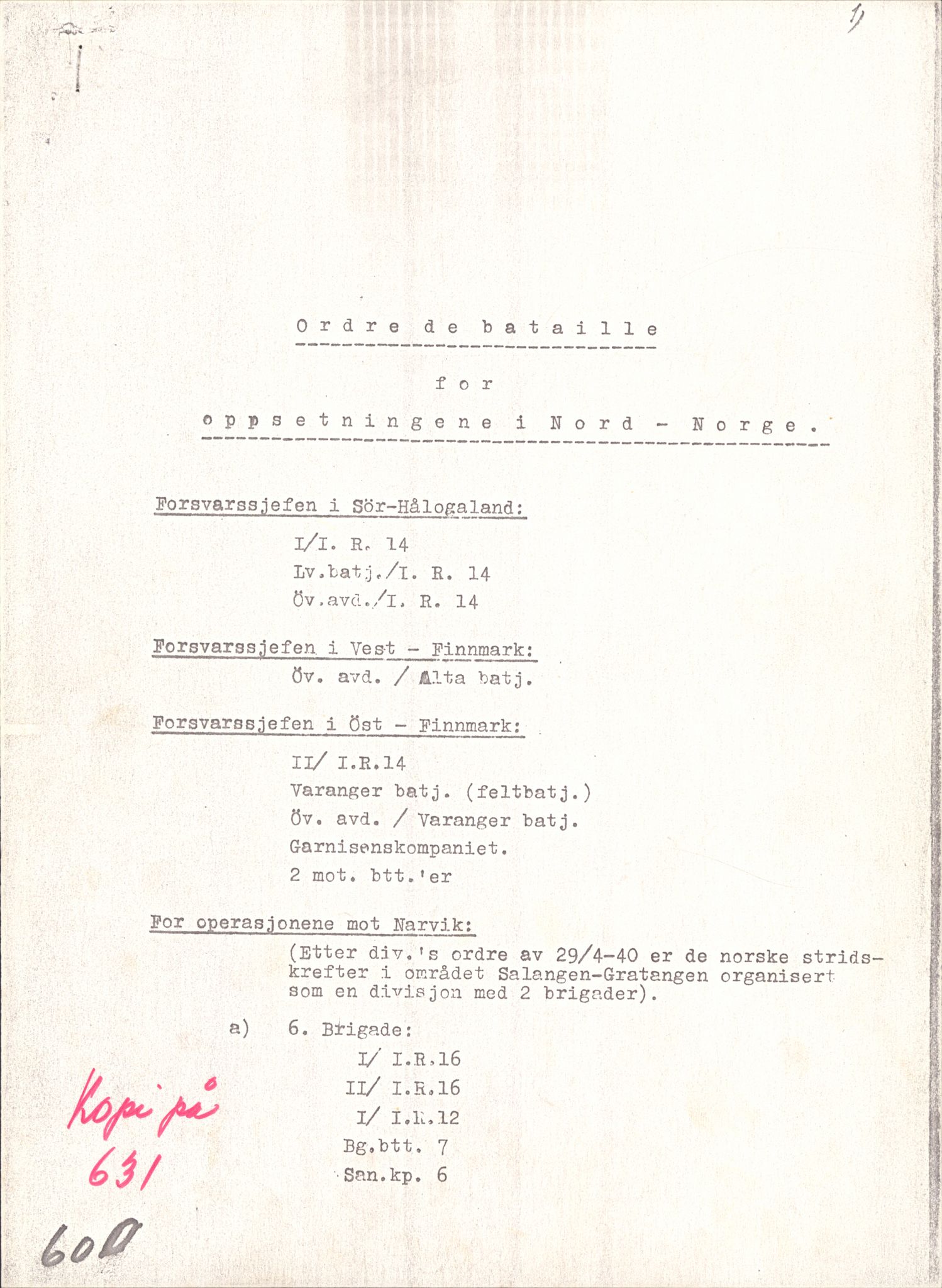 Forsvaret, Forsvarets krigshistoriske avdeling, AV/RA-RAFA-2017/Y/Yb/L0148: II-C-11-630-631  -  6. Divisjon, 1940-1964, p. 481