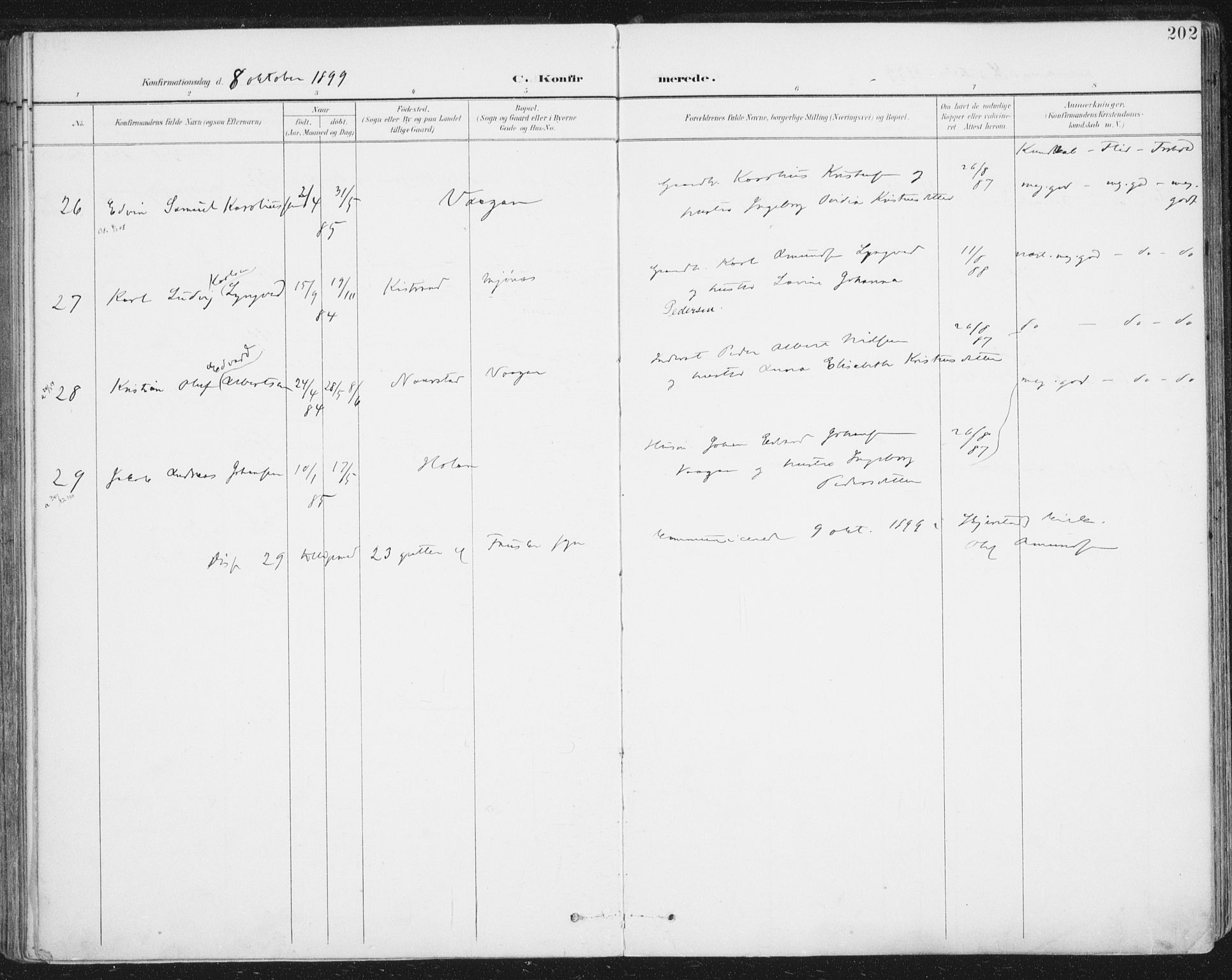 Ministerialprotokoller, klokkerbøker og fødselsregistre - Nordland, AV/SAT-A-1459/852/L0741: Parish register (official) no. 852A11, 1894-1917, p. 202