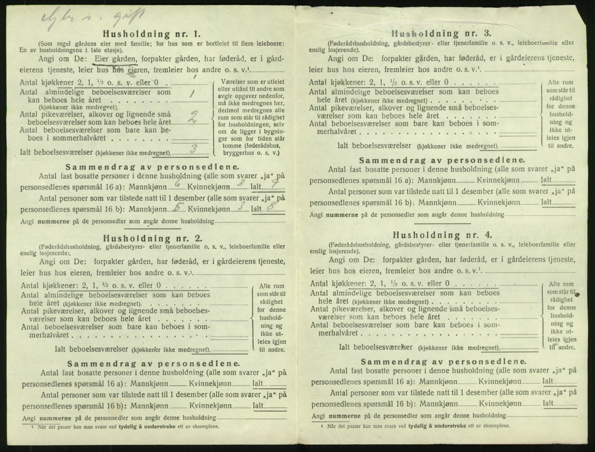 SAT, 1920 census for Borge, 1920, p. 280
