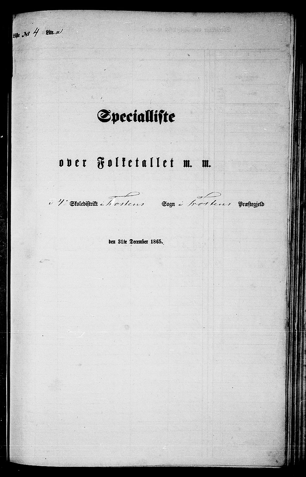 RA, 1865 census for Frosta, 1865, p. 87