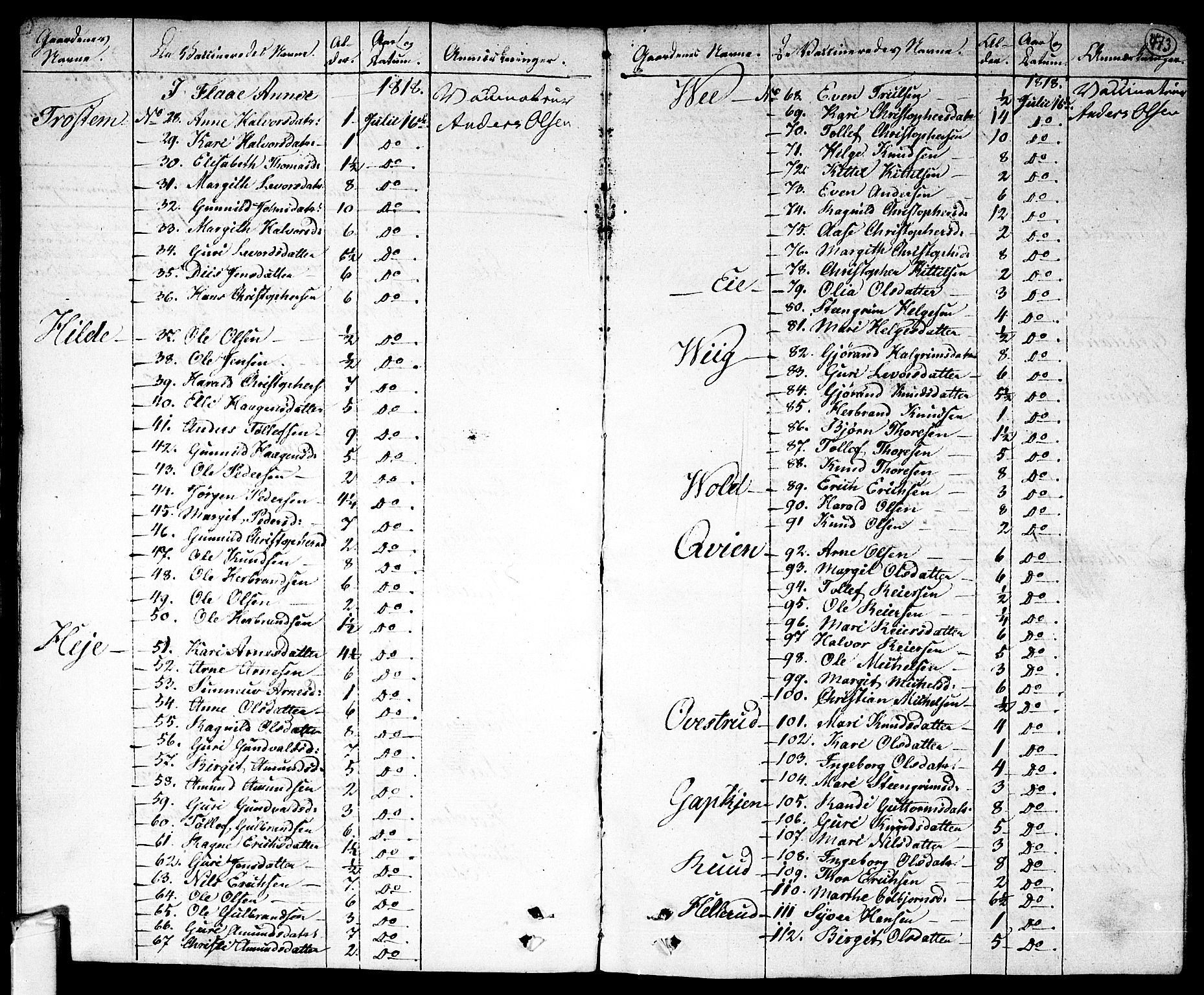 Nes kirkebøker, AV/SAKO-A-236/F/Fa/L0006: Parish register (official) no. 6, 1808-1814, p. 472-473