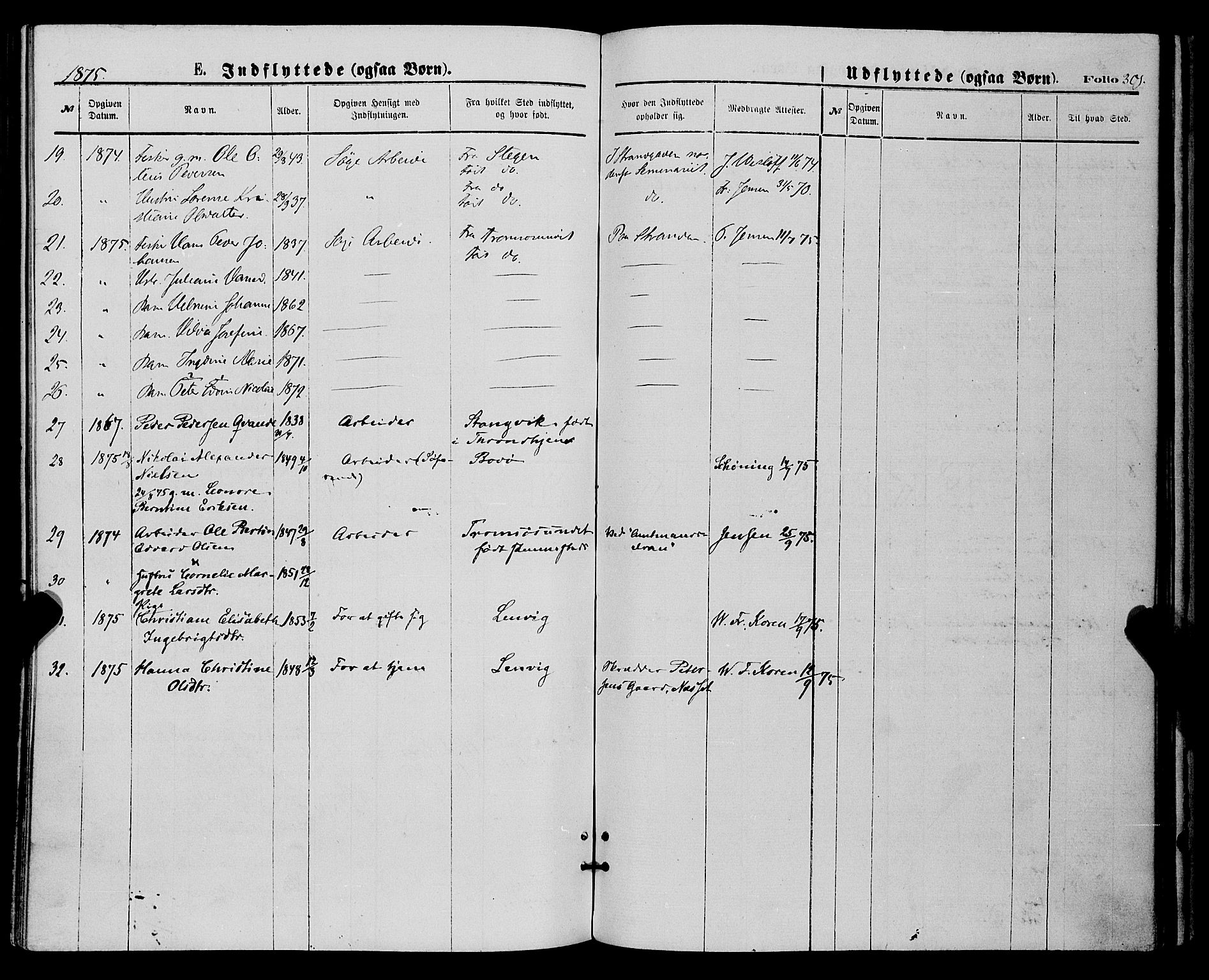 Tromsø sokneprestkontor/stiftsprosti/domprosti, SATØ/S-1343/G/Ga/L0013kirke: Parish register (official) no. 13, 1872-1877, p. 301