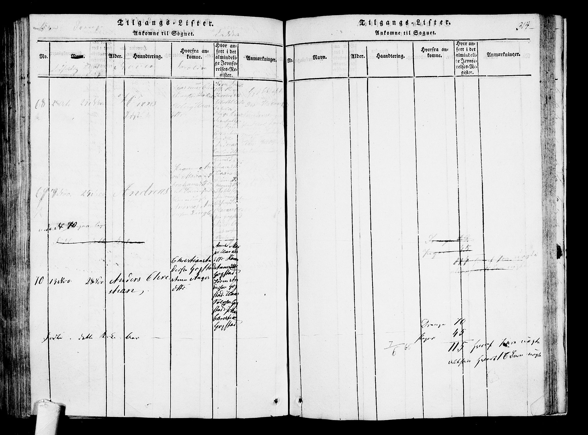 Sandar kirkebøker, SAKO/A-243/F/Fa/L0004: Parish register (official) no. 4, 1814-1832, p. 314