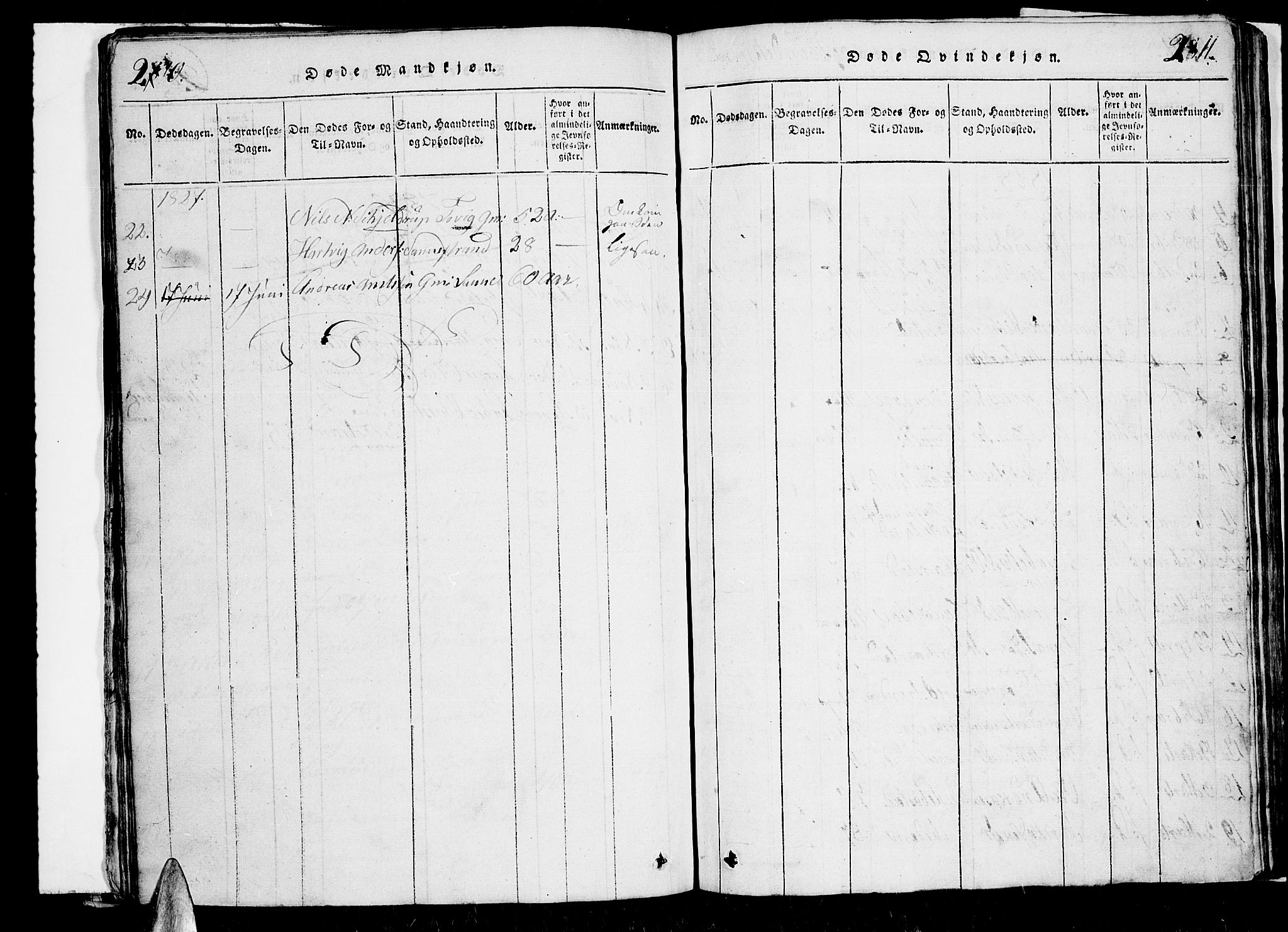 Trondenes sokneprestkontor, AV/SATØ-S-1319/H/Hb/L0003klokker: Parish register (copy) no. 3, 1820-1834, p. 210-211