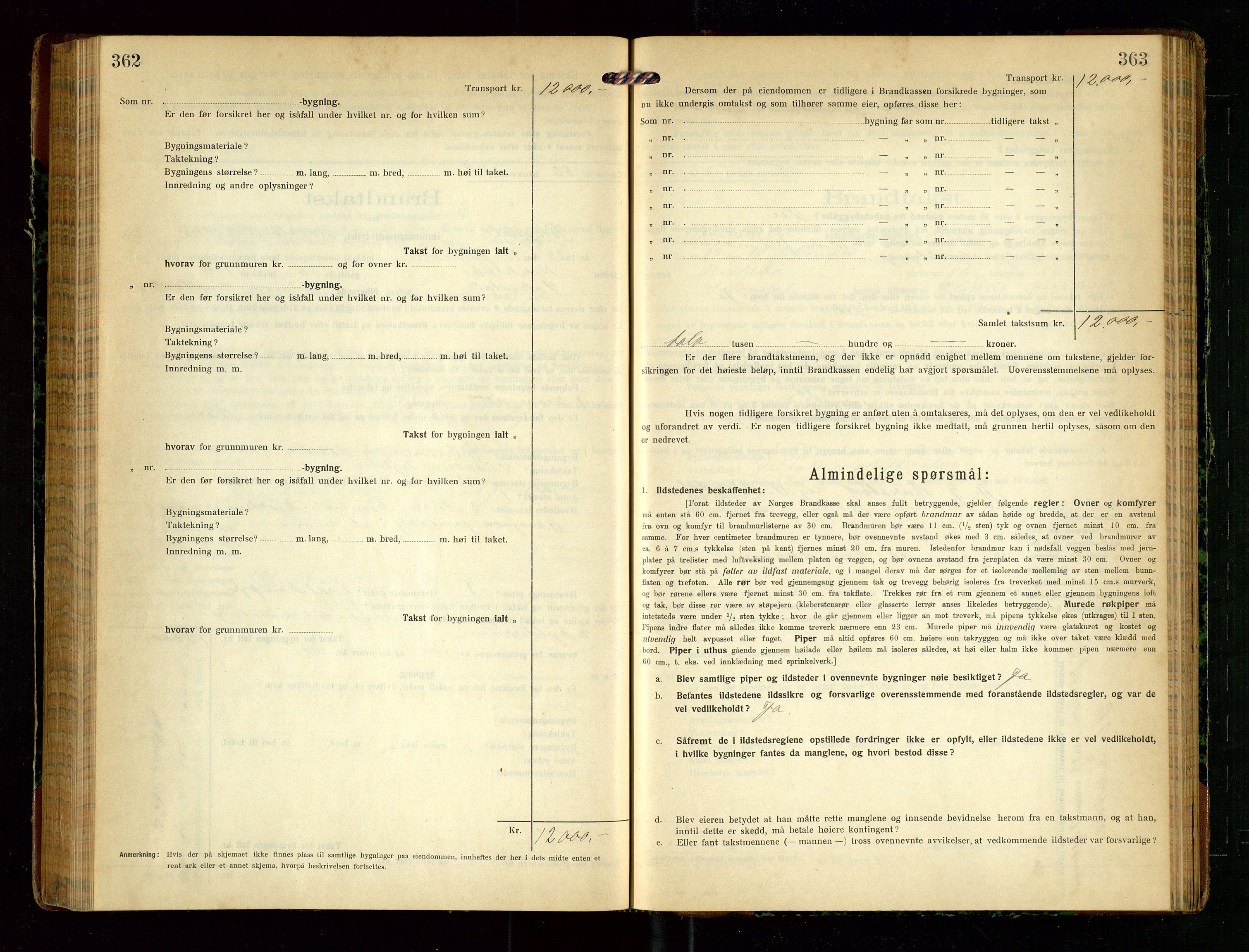 Sokndal lensmannskontor, AV/SAST-A-100417/Gob/L0005: "Brandtakst-Protokol", 1920-1924, p. 362-363