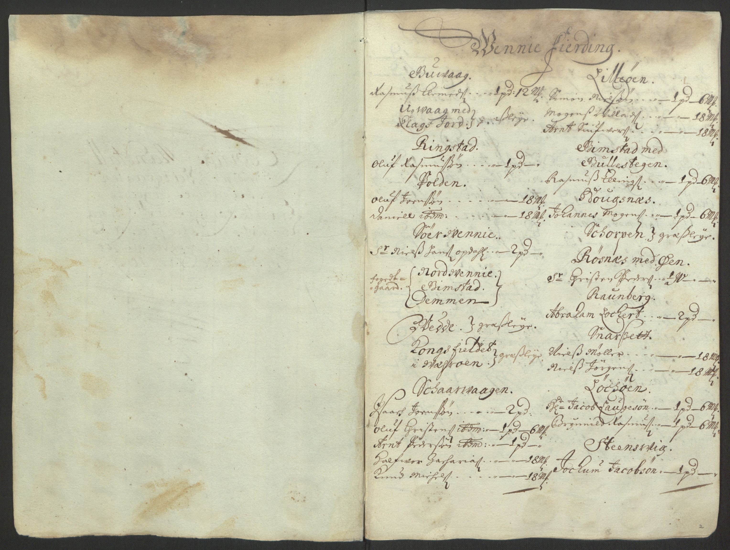 Rentekammeret inntil 1814, Reviderte regnskaper, Fogderegnskap, RA/EA-4092/R67/L4677: Fogderegnskap Vesterålen, Andenes og Lofoten, 1694-1695, p. 278