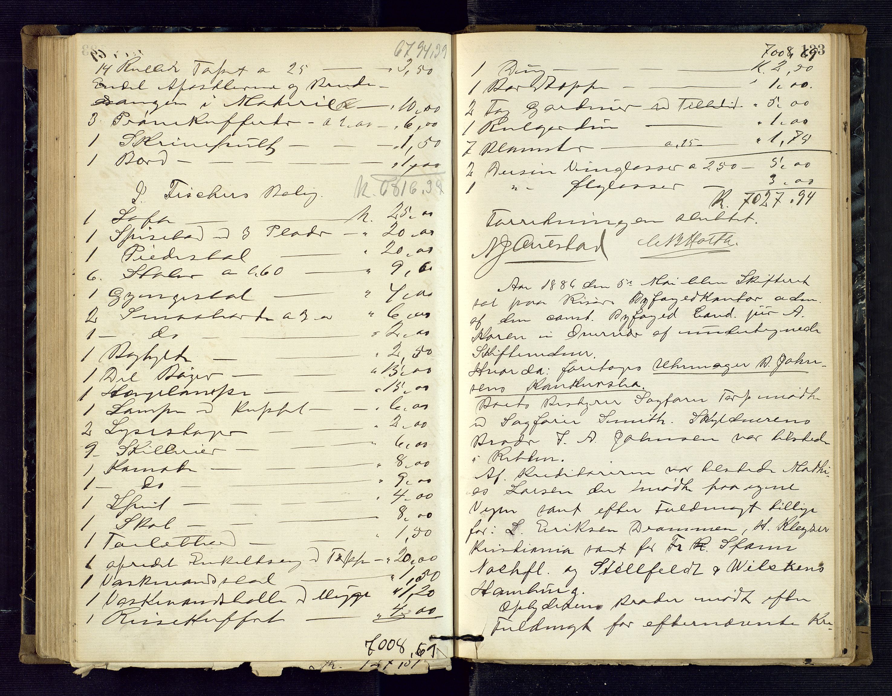 Risør byfogd, AV/SAK-1222-0005/H/Hc/L0004: Skifteprotokoll nr. 3B, 1882-1886, p. 133