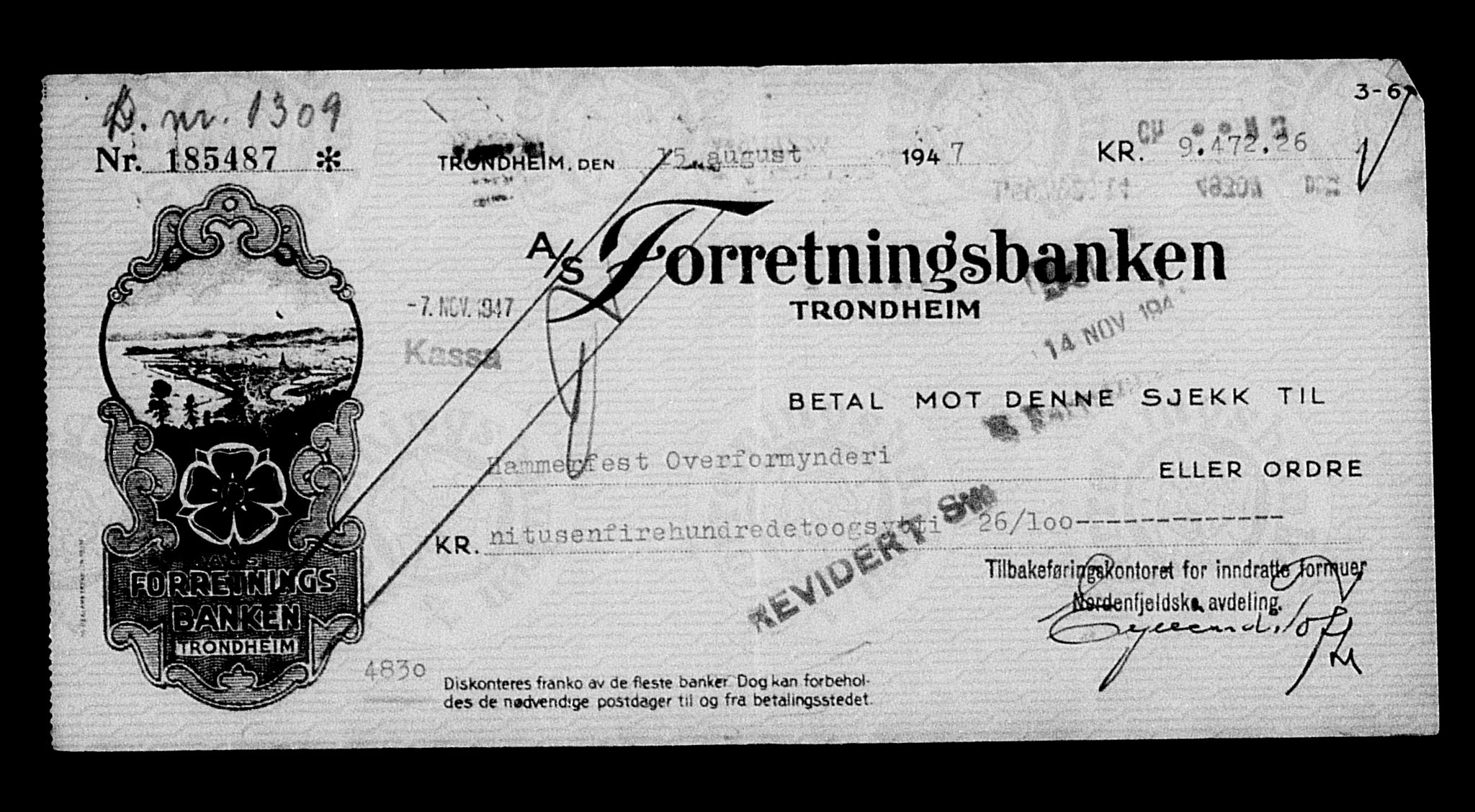 Justisdepartementet, Tilbakeføringskontoret for inndratte formuer, AV/RA-S-1564/H/Hc/Hcb/L0913: --, 1945-1947, p. 475