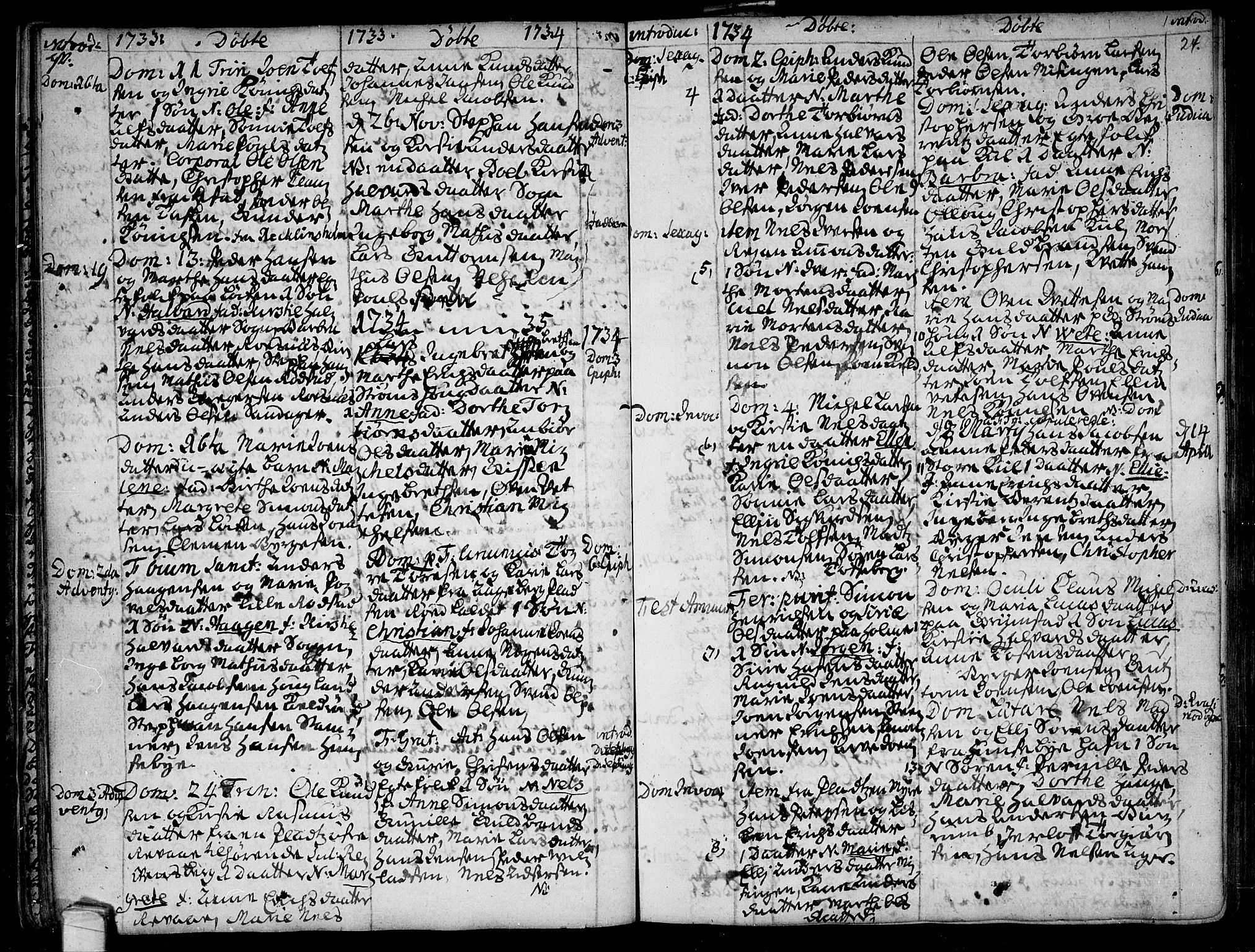 Råde prestekontor kirkebøker, AV/SAO-A-2009/F/Fa/L0001: Parish register (official) no. 1, 1707-1762, p. 24