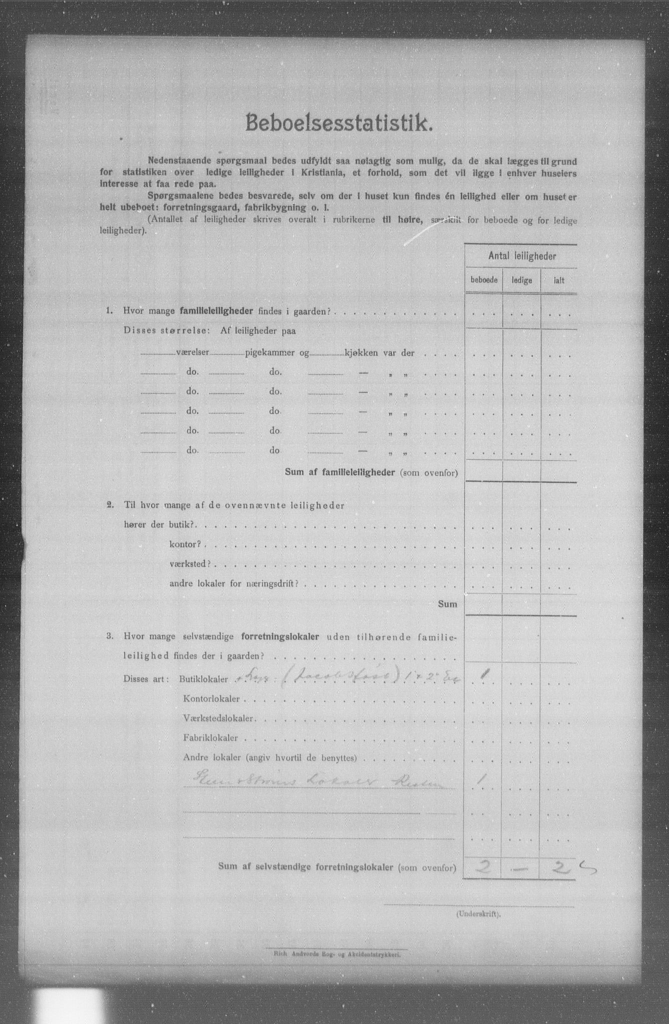 OBA, Municipal Census 1904 for Kristiania, 1904, p. 10116