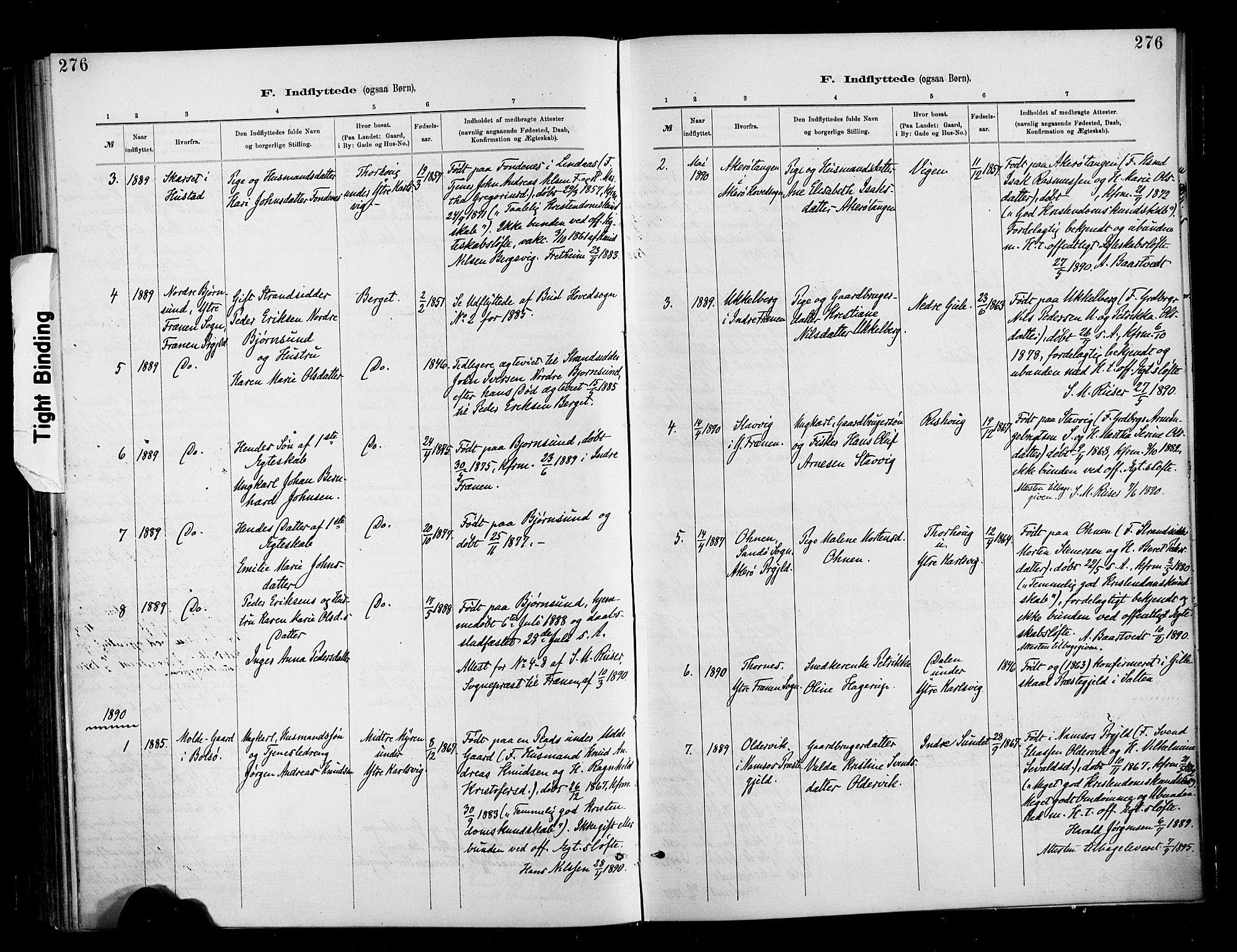 Ministerialprotokoller, klokkerbøker og fødselsregistre - Møre og Romsdal, AV/SAT-A-1454/566/L0769: Parish register (official) no. 566A08, 1881-1903, p. 276