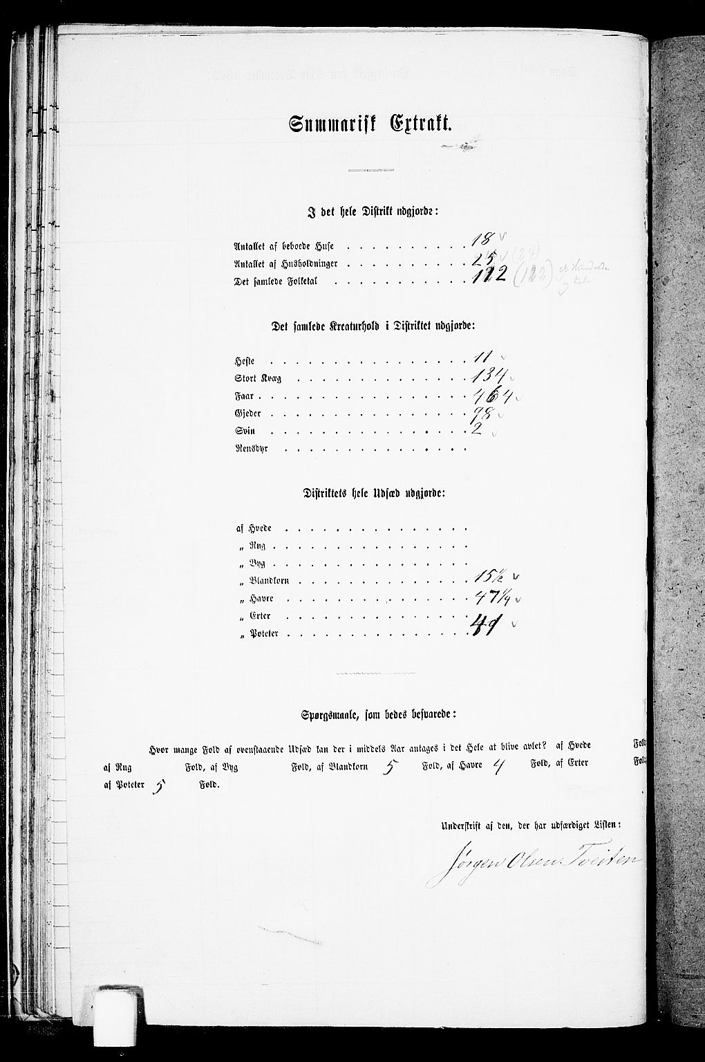 RA, 1865 census for Suldal, 1865, p. 35