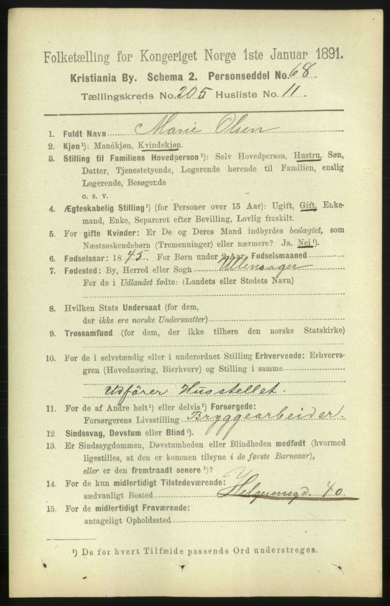 RA, 1891 census for 0301 Kristiania, 1891, p. 123803