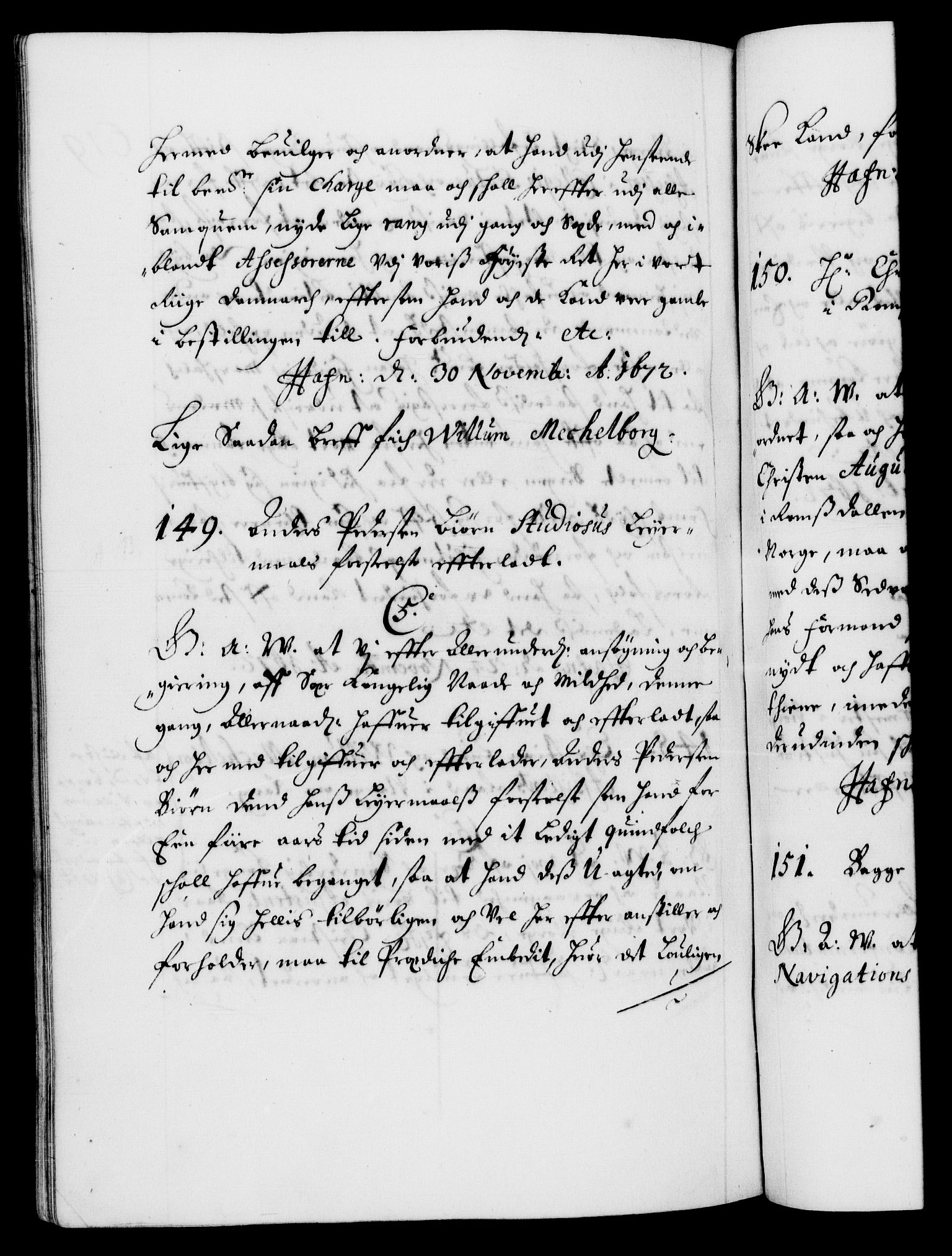 Danske Kanselli 1572-1799, RA/EA-3023/F/Fc/Fca/Fcaa/L0011: Norske registre (mikrofilm), 1670-1673, p. 619b