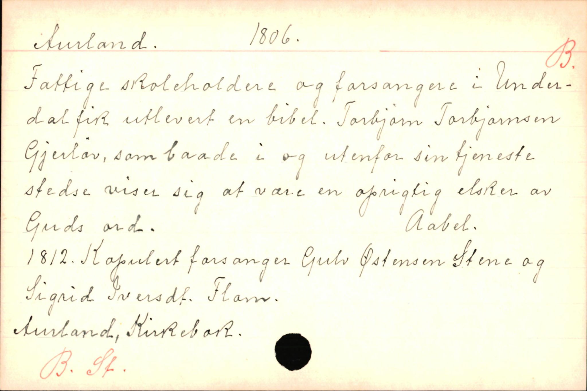 Haugen, Johannes - lærer, AV/SAB-SAB/PA-0036/01/L0001: Om klokkere og lærere, 1521-1904, p. 9193