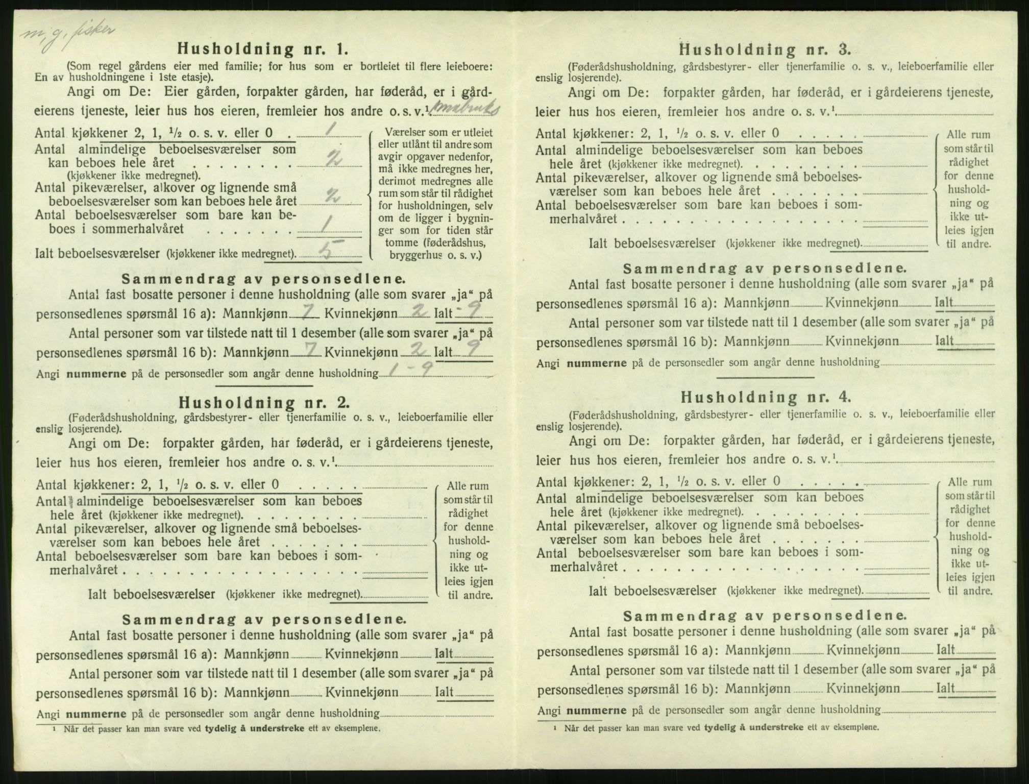 SAT, 1920 census for Aukra, 1920, p. 828