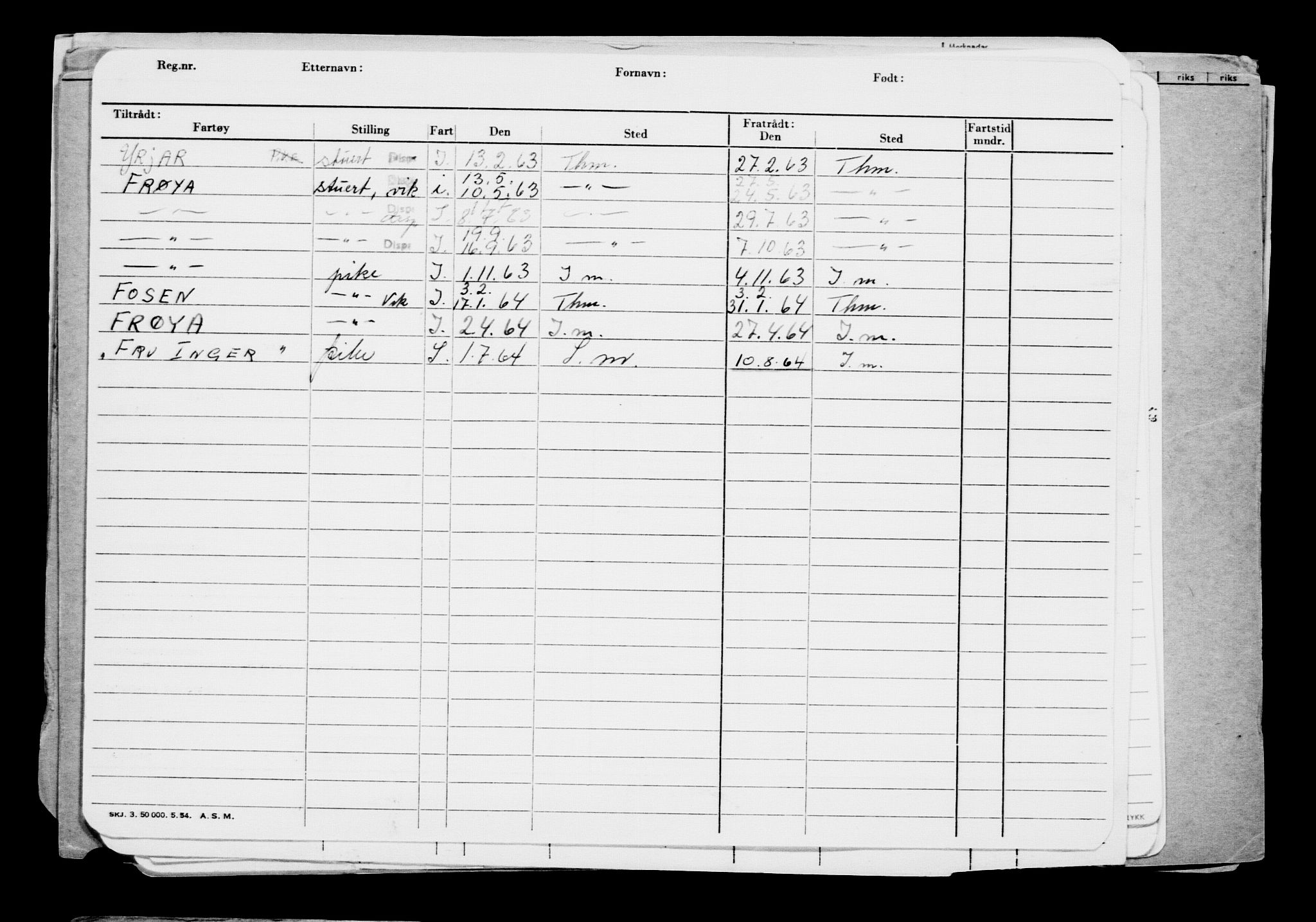 Direktoratet for sjømenn, AV/RA-S-3545/G/Gb/L0077: Hovedkort, 1908, p. 163