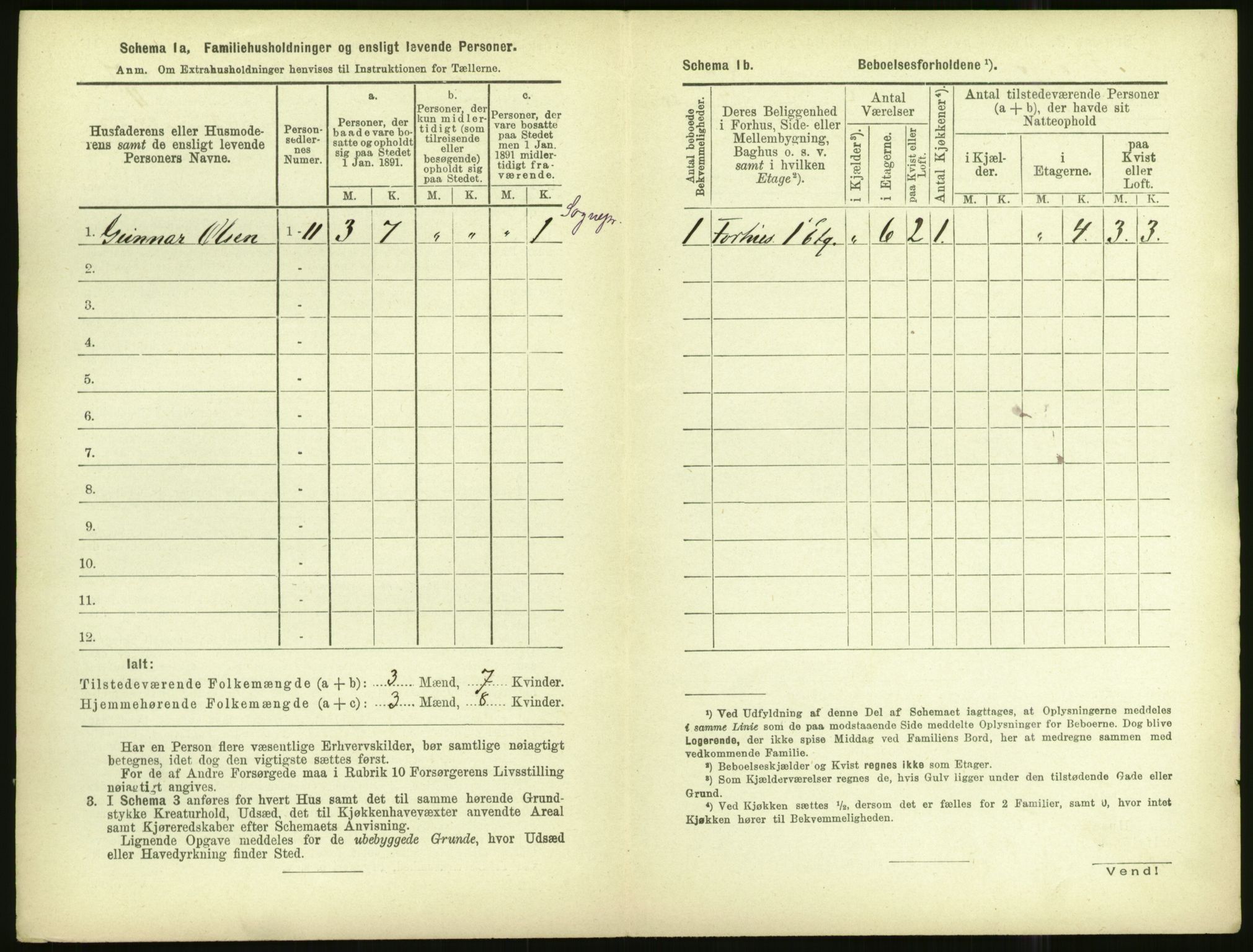 RA, 1891 census for 1401 Florø, 1891, p. 22