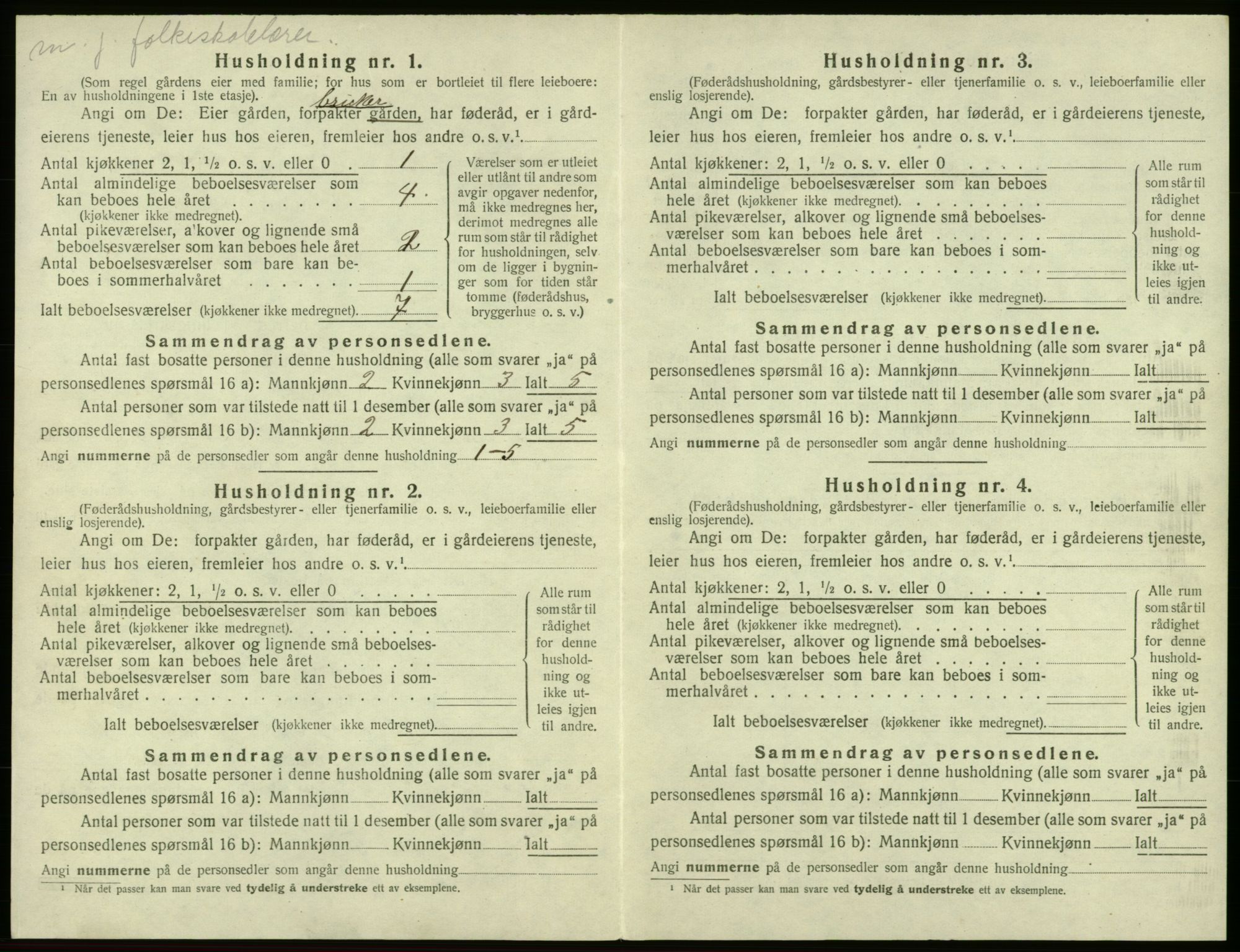 SAB, 1920 census for Moster, 1920, p. 90