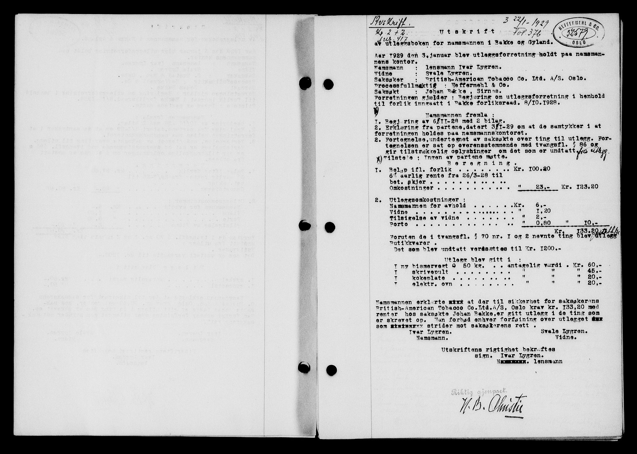Flekkefjord sorenskriveri, SAK/1221-0001/G/Gb/Gba/L0044: Mortgage book no. 42, 1928-1929, Deed date: 22.01.1929