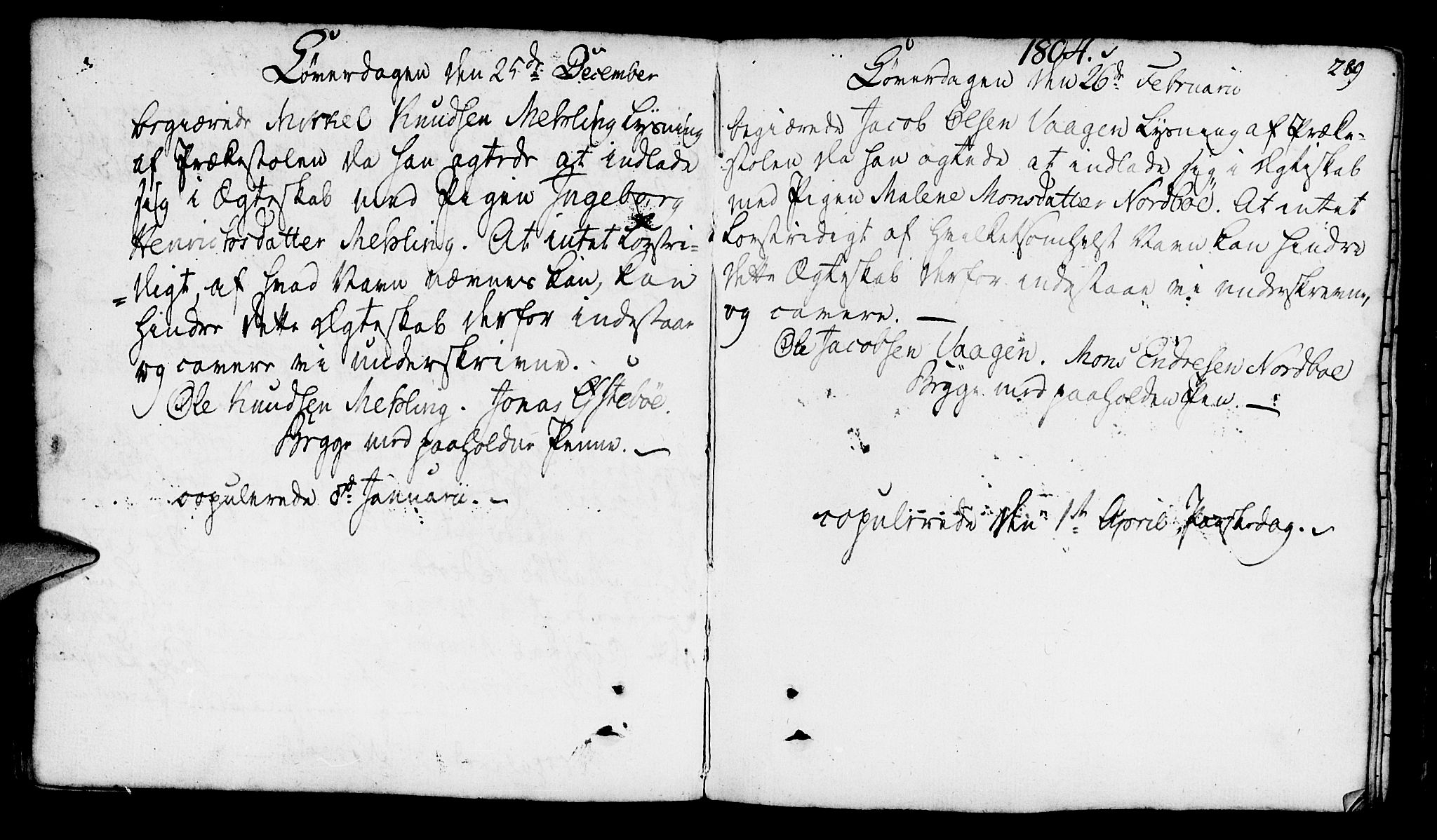 Finnøy sokneprestkontor, SAST/A-101825/H/Ha/Haa/L0005: Parish register (official) no. A 5, 1773-1816, p. 289