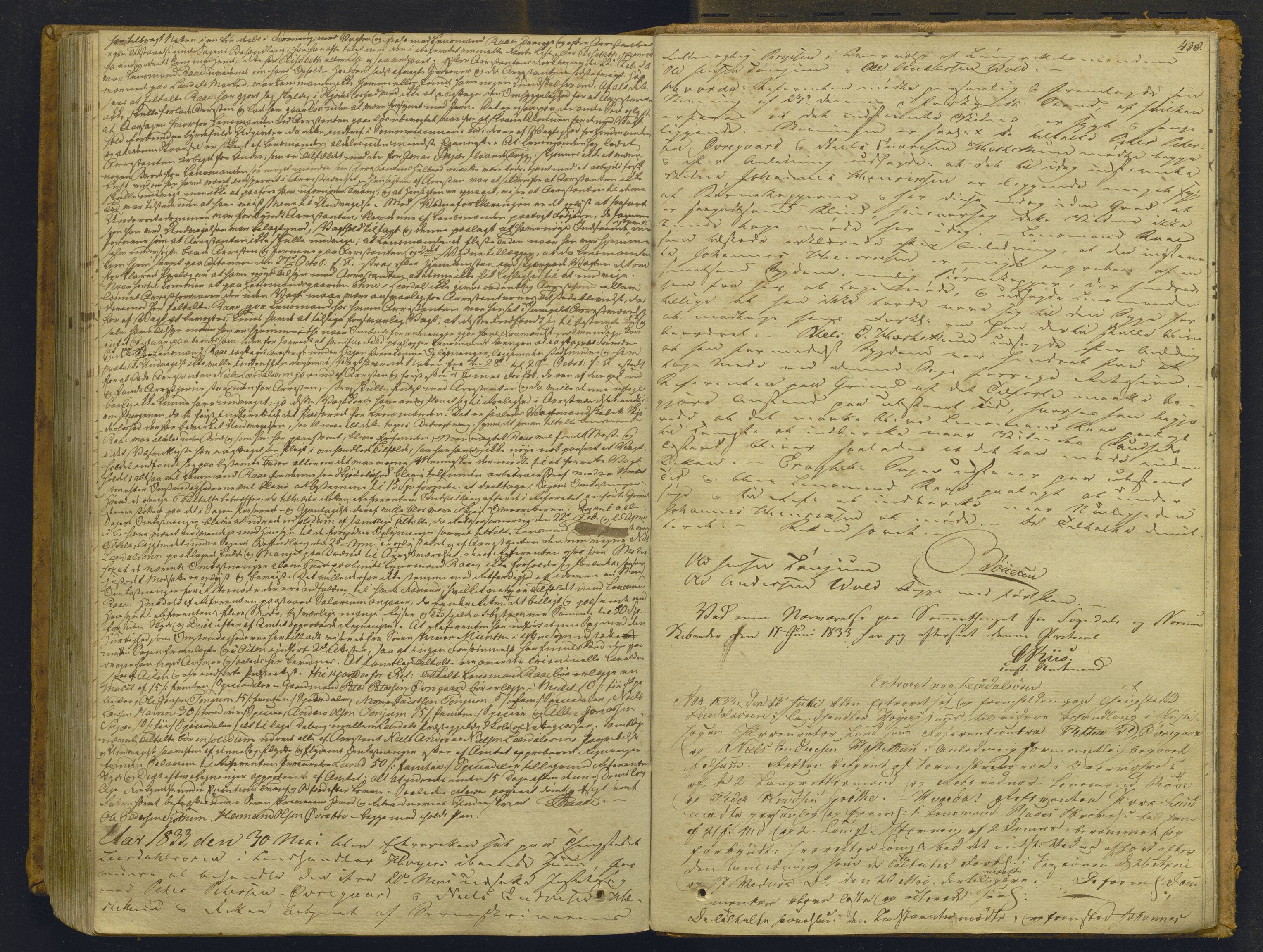 Indre Sogn tingrett, AV/SAB-A-3301/1/F/Fb/Fbc/L0003: Offentlege saker, Ba 3, 1827-1838, p. 437b-438a
