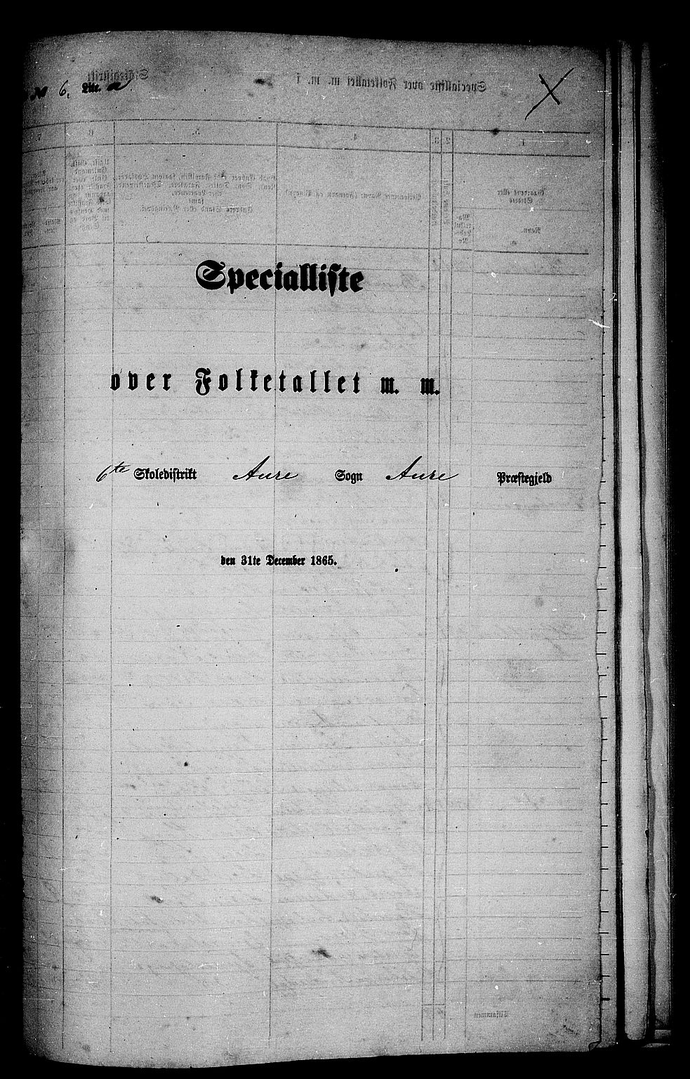 RA, 1865 census for Aure, 1865, p. 131