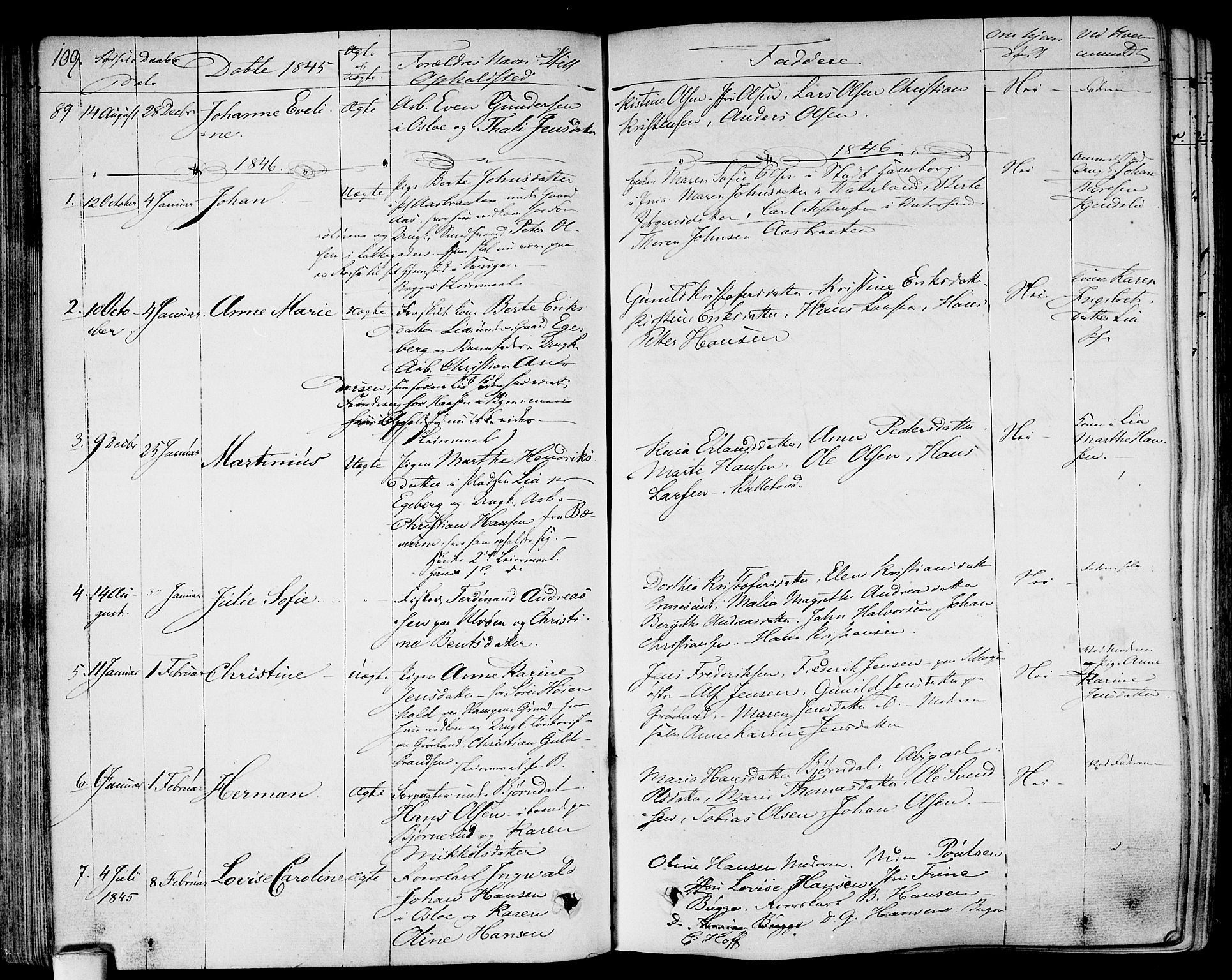Gamlebyen prestekontor Kirkebøker, SAO/A-10884/F/Fa/L0003: Parish register (official) no. 3, 1829-1849, p. 109