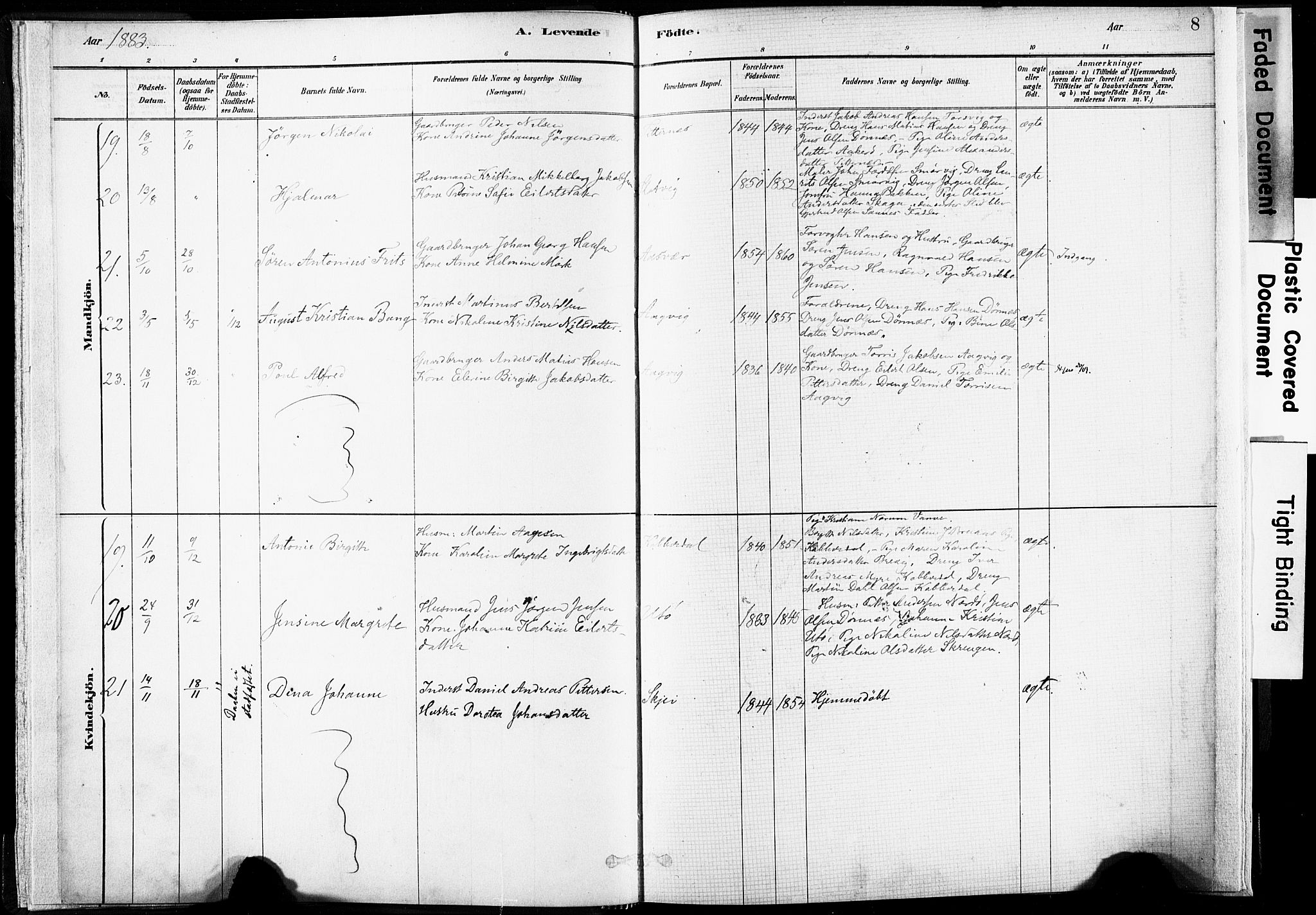 Ministerialprotokoller, klokkerbøker og fødselsregistre - Nordland, SAT/A-1459/835/L0525: Parish register (official) no. 835A03I, 1881-1910, p. 8