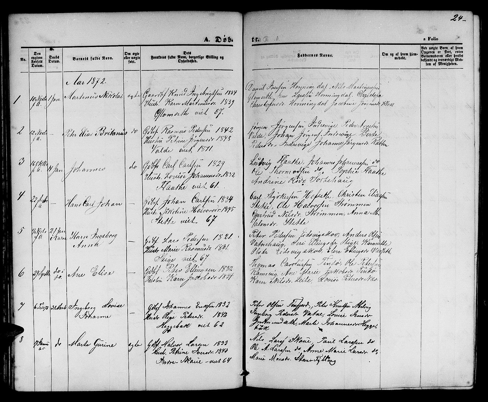 Ministerialprotokoller, klokkerbøker og fødselsregistre - Møre og Romsdal, AV/SAT-A-1454/524/L0364: Parish register (copy) no. 524C05, 1865-1879, p. 24