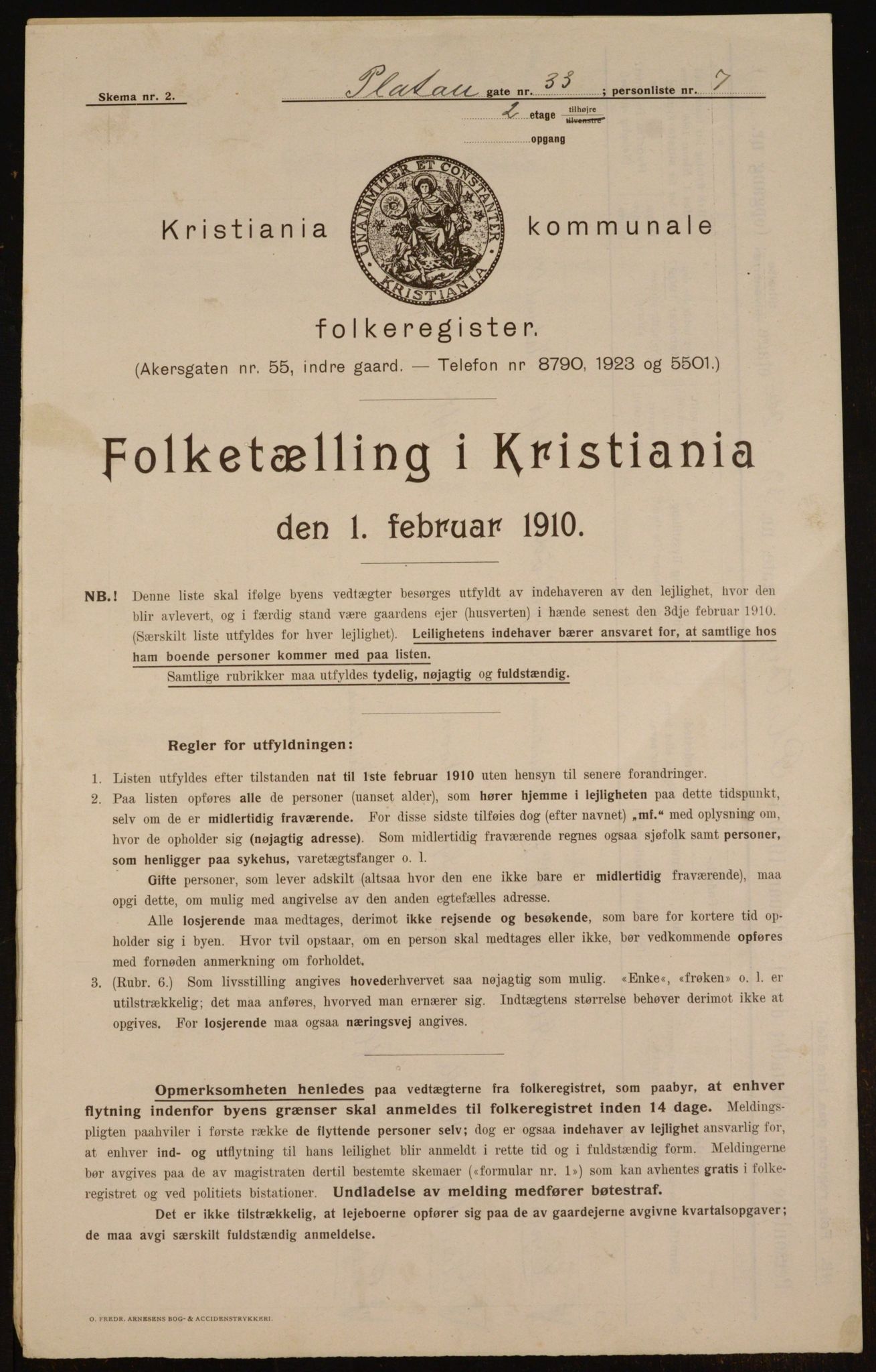 OBA, Municipal Census 1910 for Kristiania, 1910, p. 77601