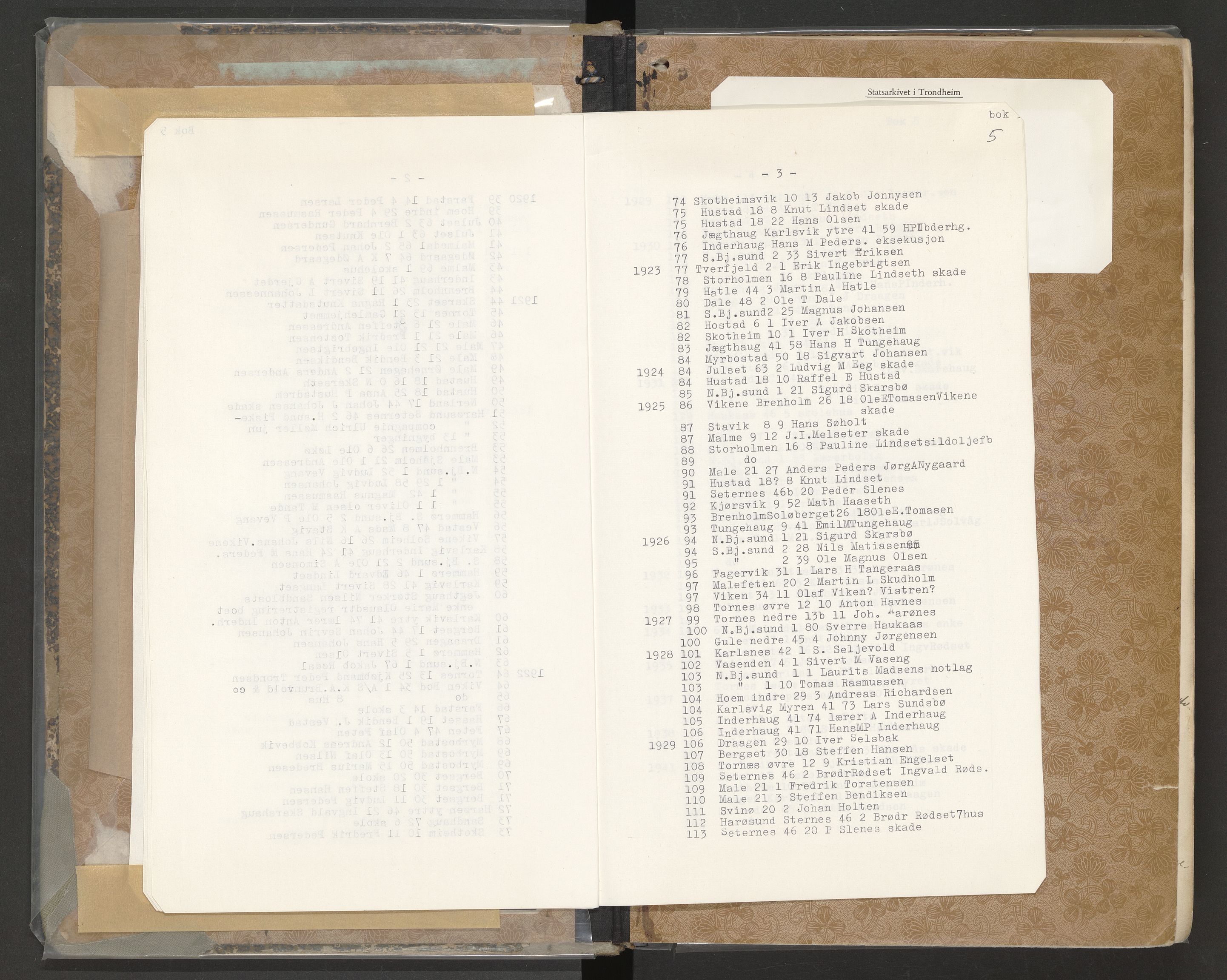 Norges Brannkasse Vågøy og Sund, AV/SAT-A-5504/Fa/L0005: Branntakstprotokoll, 1919-1946