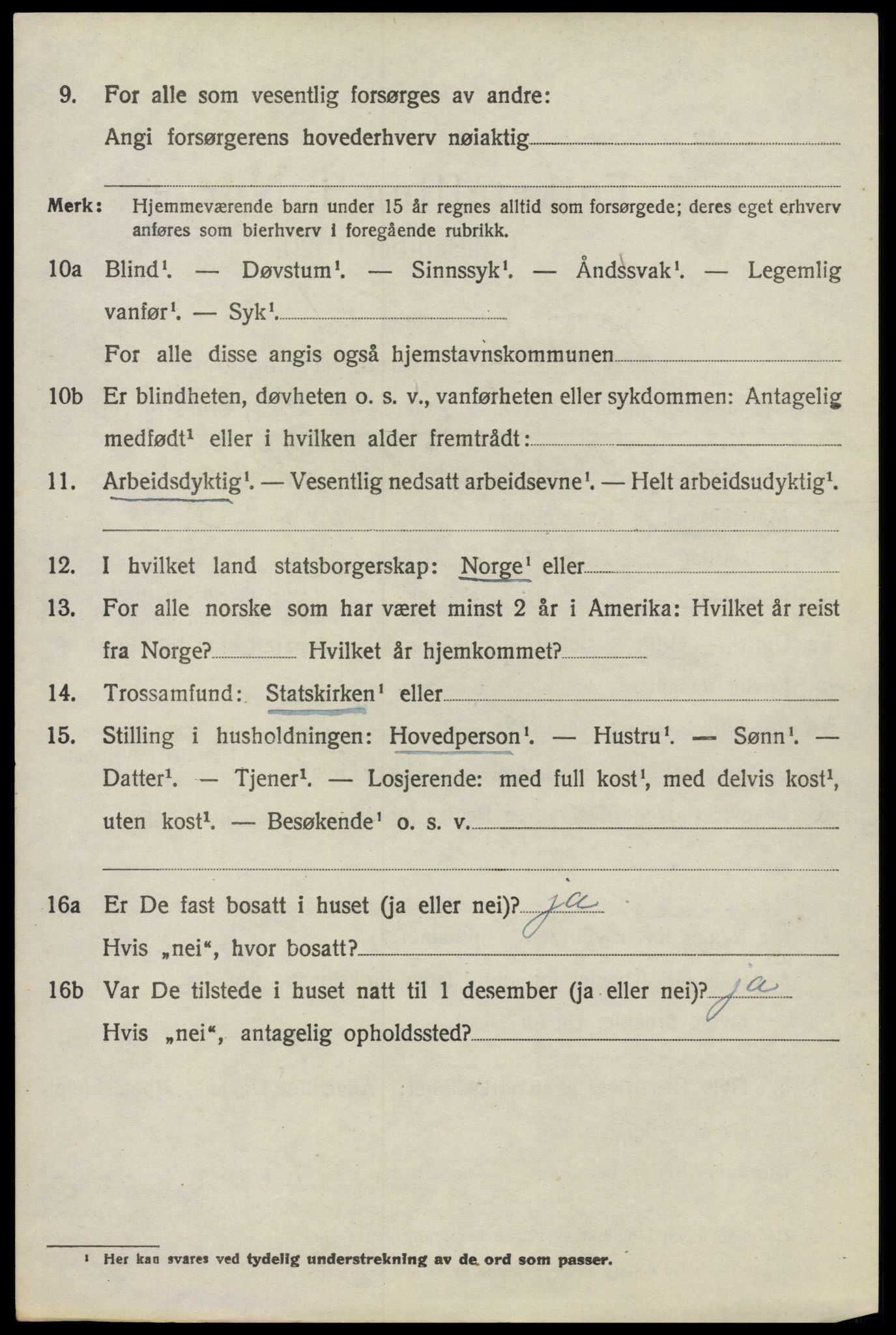 SAO, 1920 census for Nesodden, 1920, p. 3138