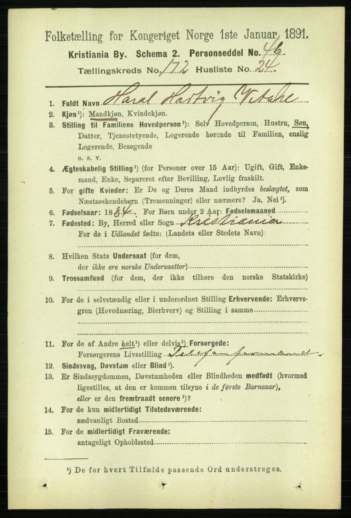 RA, 1891 census for 0301 Kristiania, 1891, p. 102681