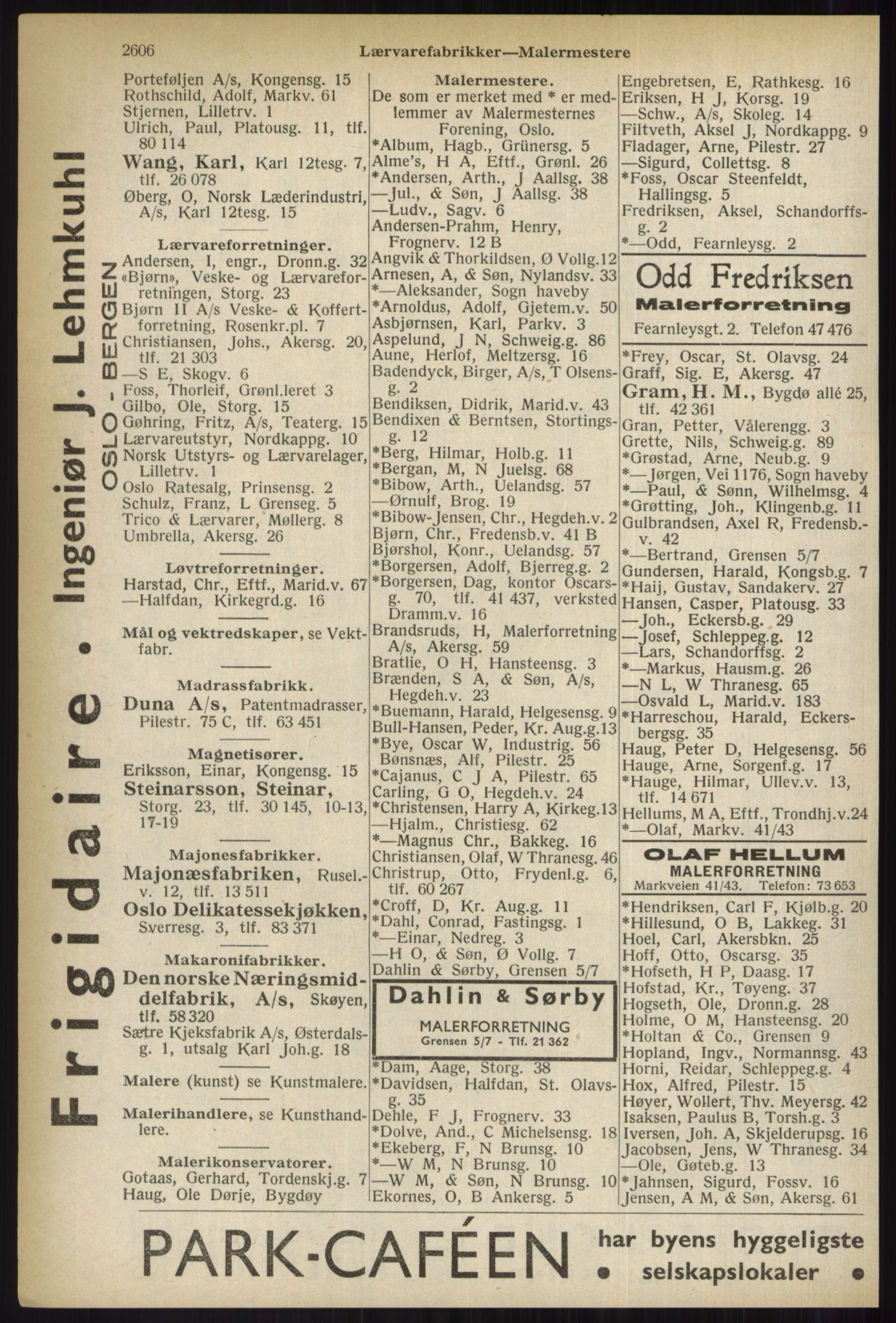 Kristiania/Oslo adressebok, PUBL/-, 1937, p. 2606