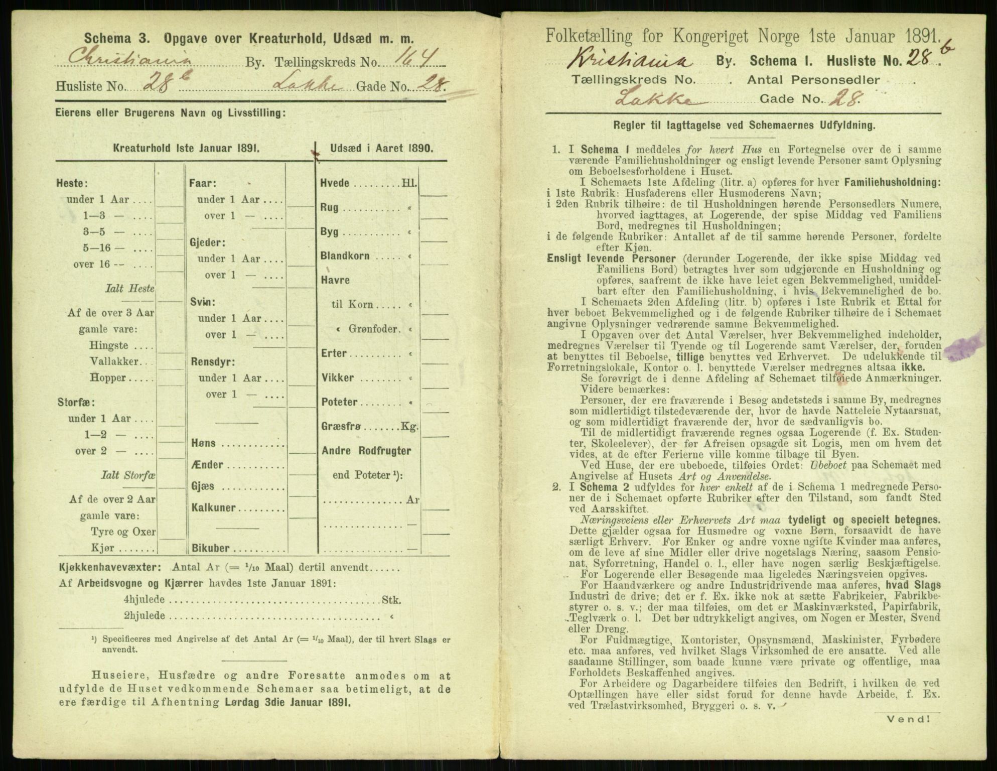 RA, 1891 census for 0301 Kristiania, 1891, p. 94436