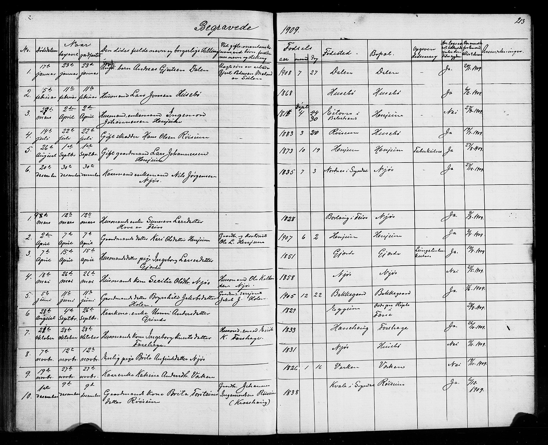 Leikanger sokneprestembete, SAB/A-81001: Parish register (copy) no. A 1, 1873-1916, p. 213