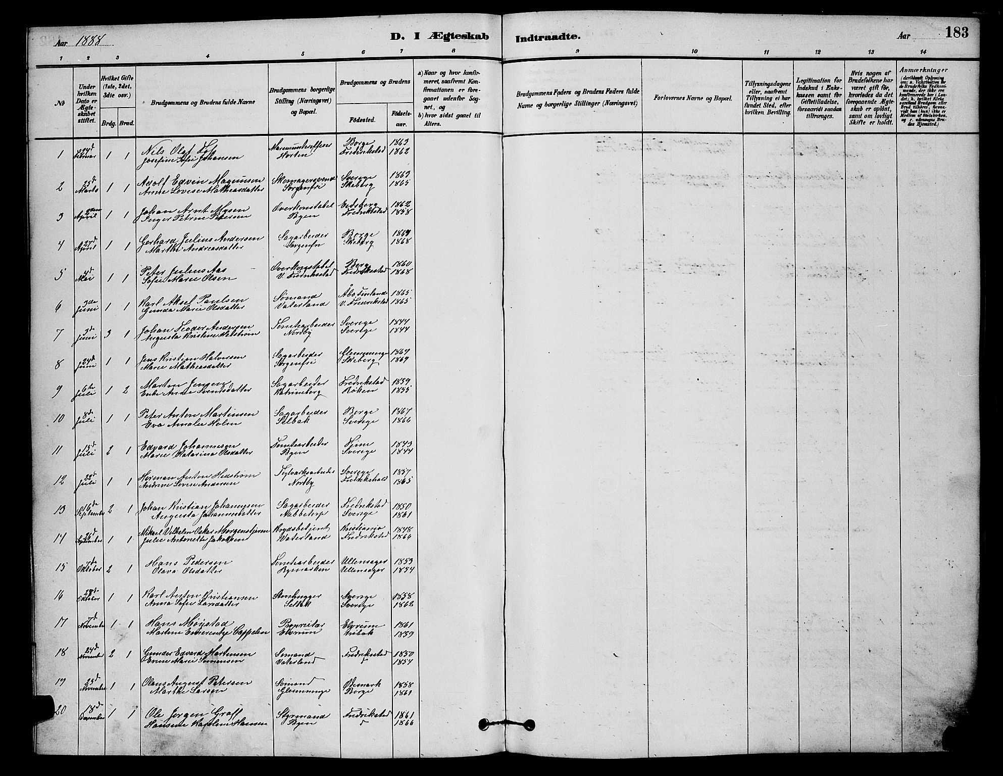 Østre Fredrikstad prestekontor Kirkebøker, SAO/A-10907/G/Ga/L0001: Parish register (copy) no. 1, 1880-1899, p. 183