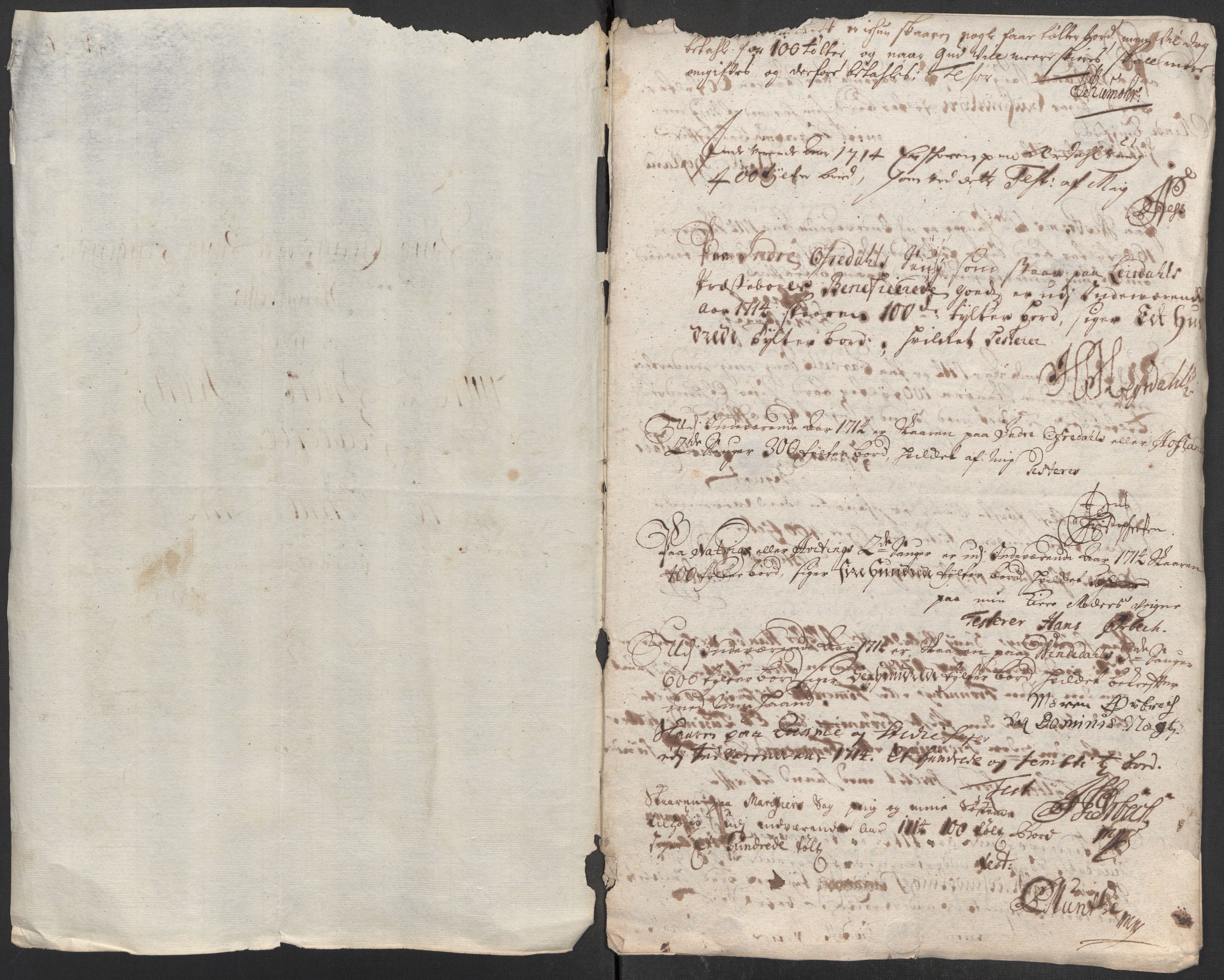 Rentekammeret inntil 1814, Reviderte regnskaper, Fogderegnskap, AV/RA-EA-4092/R52/L3319: Fogderegnskap Sogn, 1713-1714, p. 732