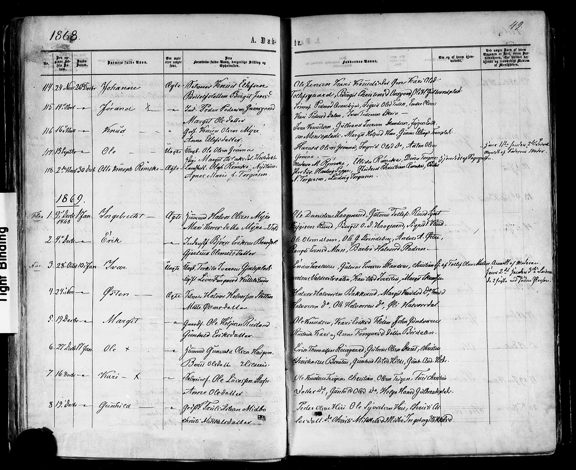 Nes kirkebøker, SAKO/A-236/F/Fa/L0010: Parish register (official) no. 10, 1864-1880, p. 49