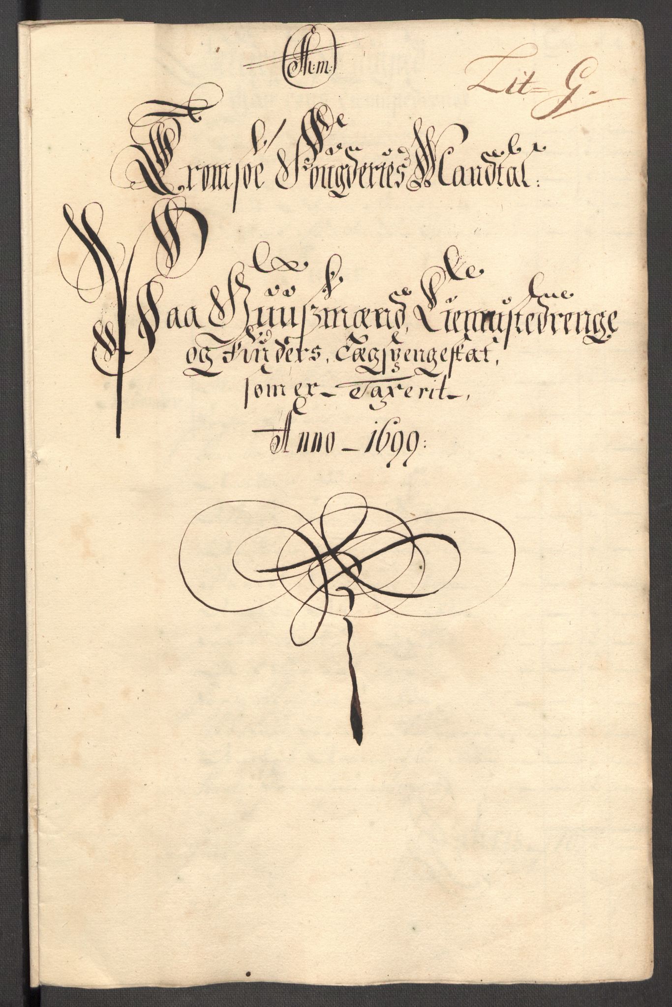 Rentekammeret inntil 1814, Reviderte regnskaper, Fogderegnskap, RA/EA-4092/R68/L4754: Fogderegnskap Senja og Troms, 1697-1699, p. 325